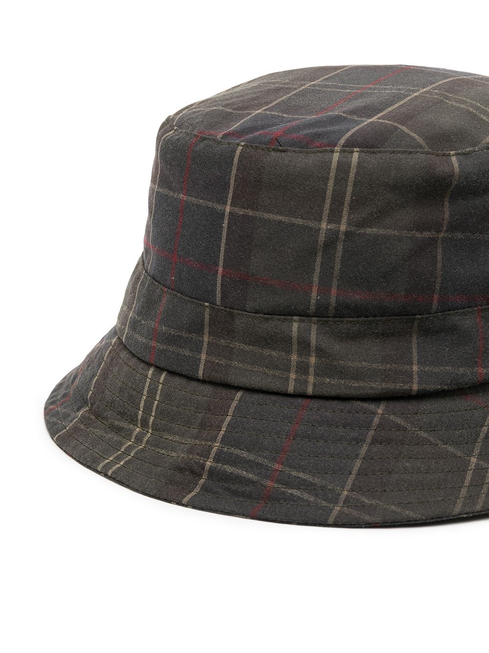 tartan-print bucket hat - 2