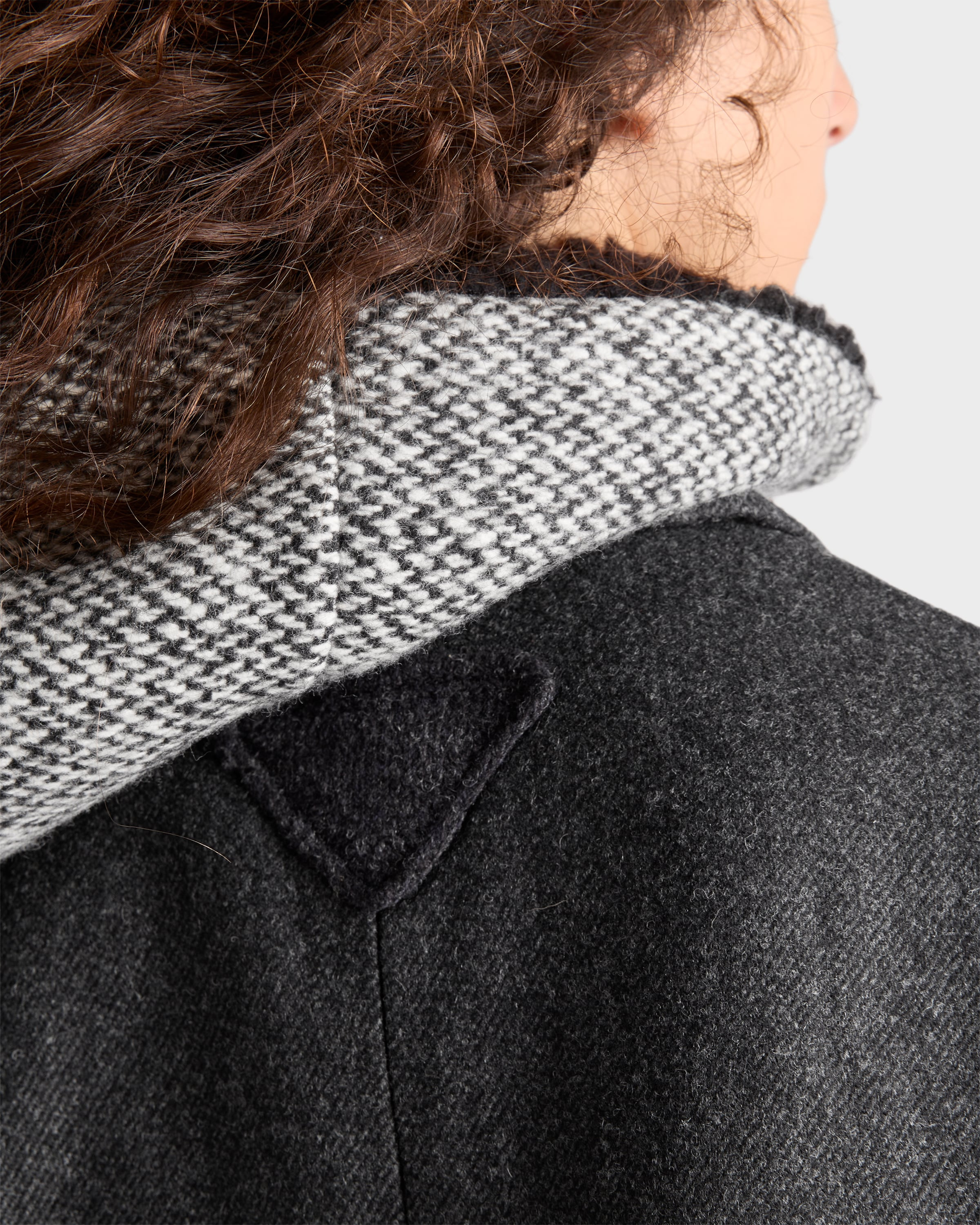 Single-breasted wool coat - 6