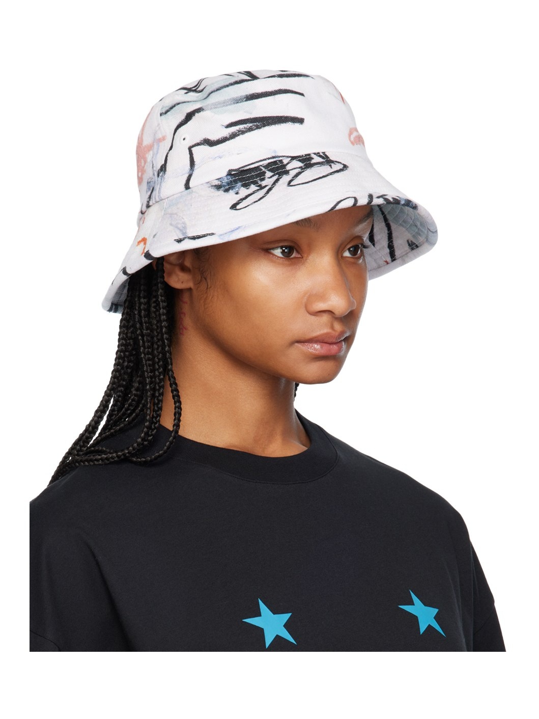 White Julian Farade Training Bucket Hat - 2