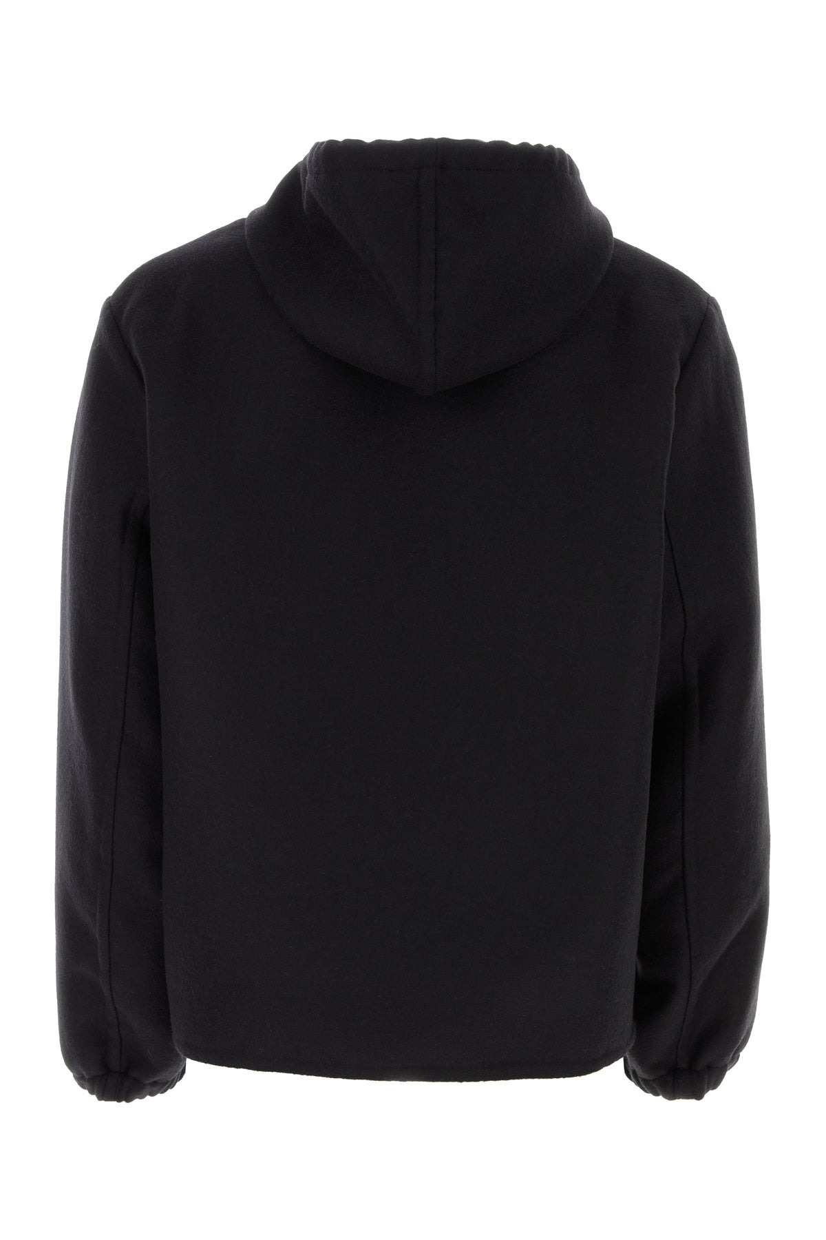 Black wool blend sweatshirt - 2