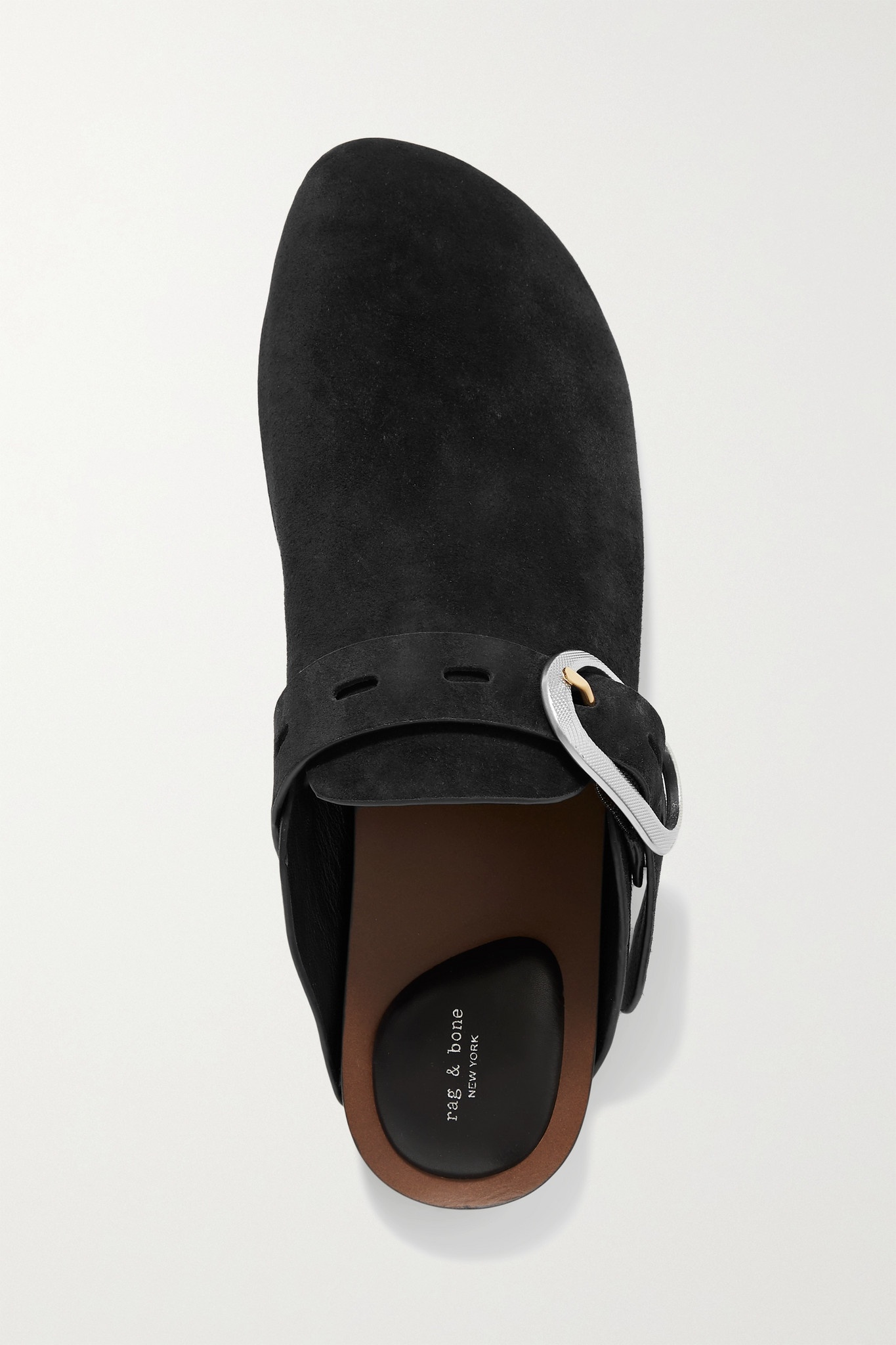 Ansley buckled suede slippers - 5