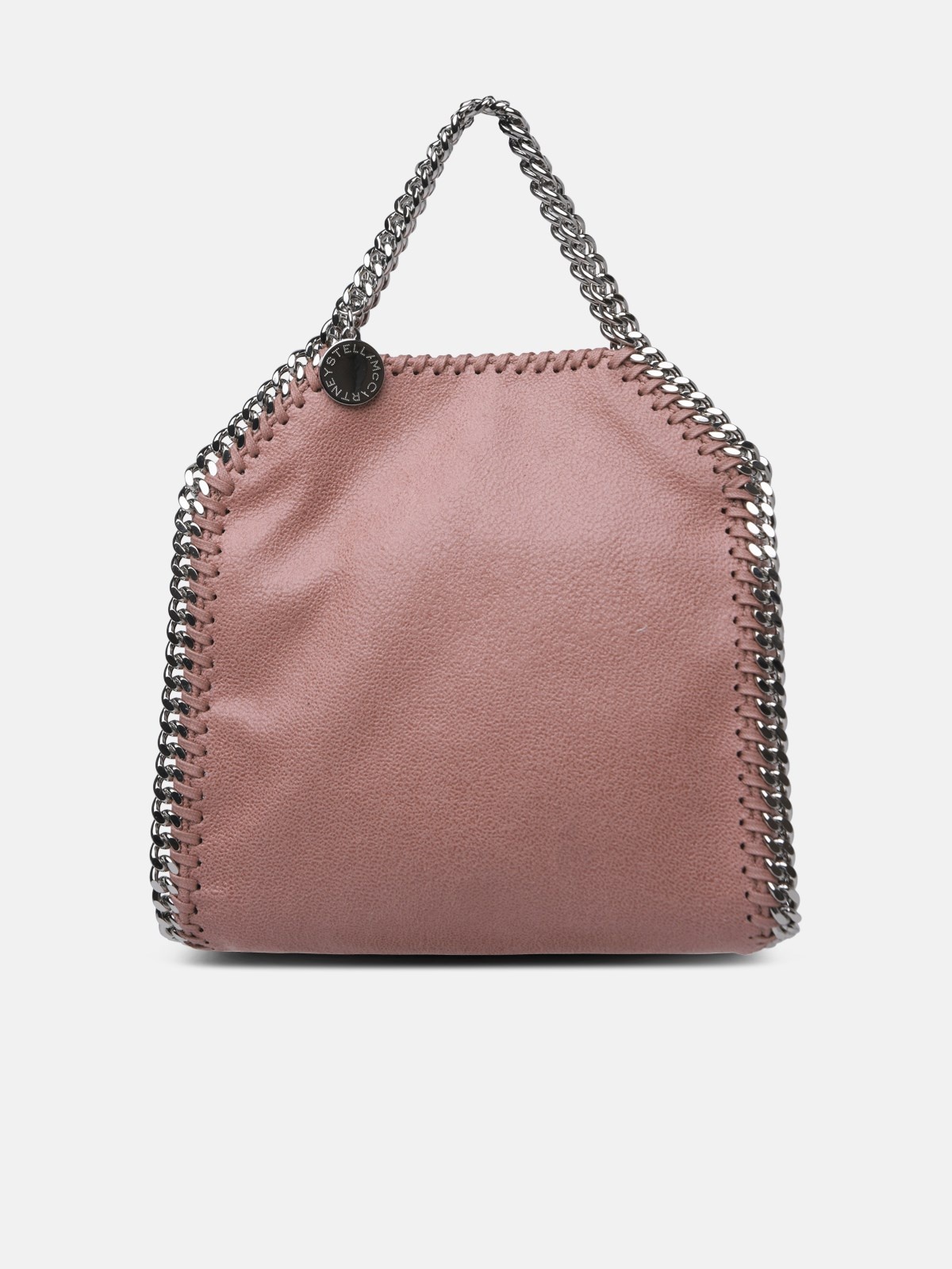 TINY 'FALABELLA' TOTE BAG IN PINK RECYCLED POLYESTER BLEND - 1