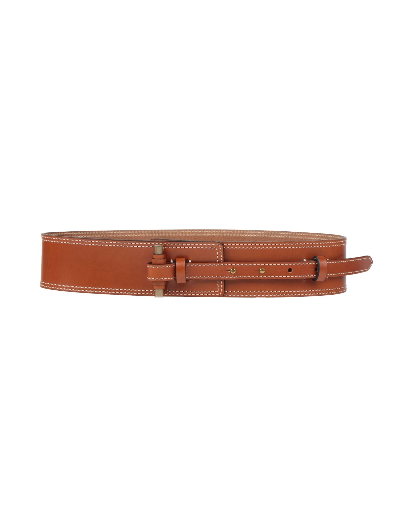 Tan Women's High-waist Belt - 1