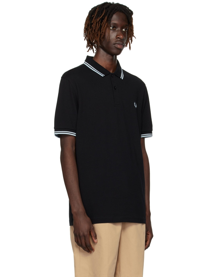 Black Twin Tipped Polo 2