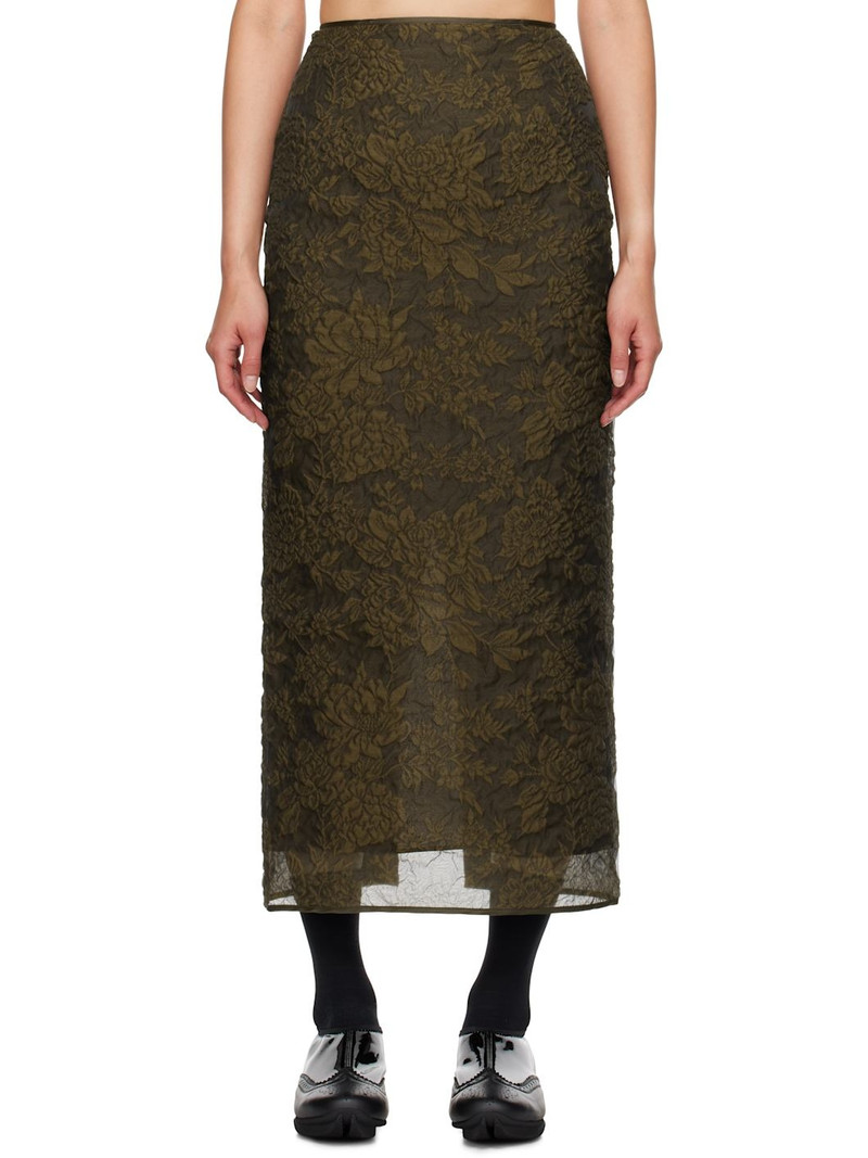 Brown Uka Midi Skirt 1