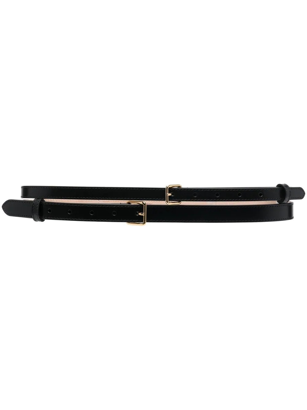 Doubled leather belt - 1