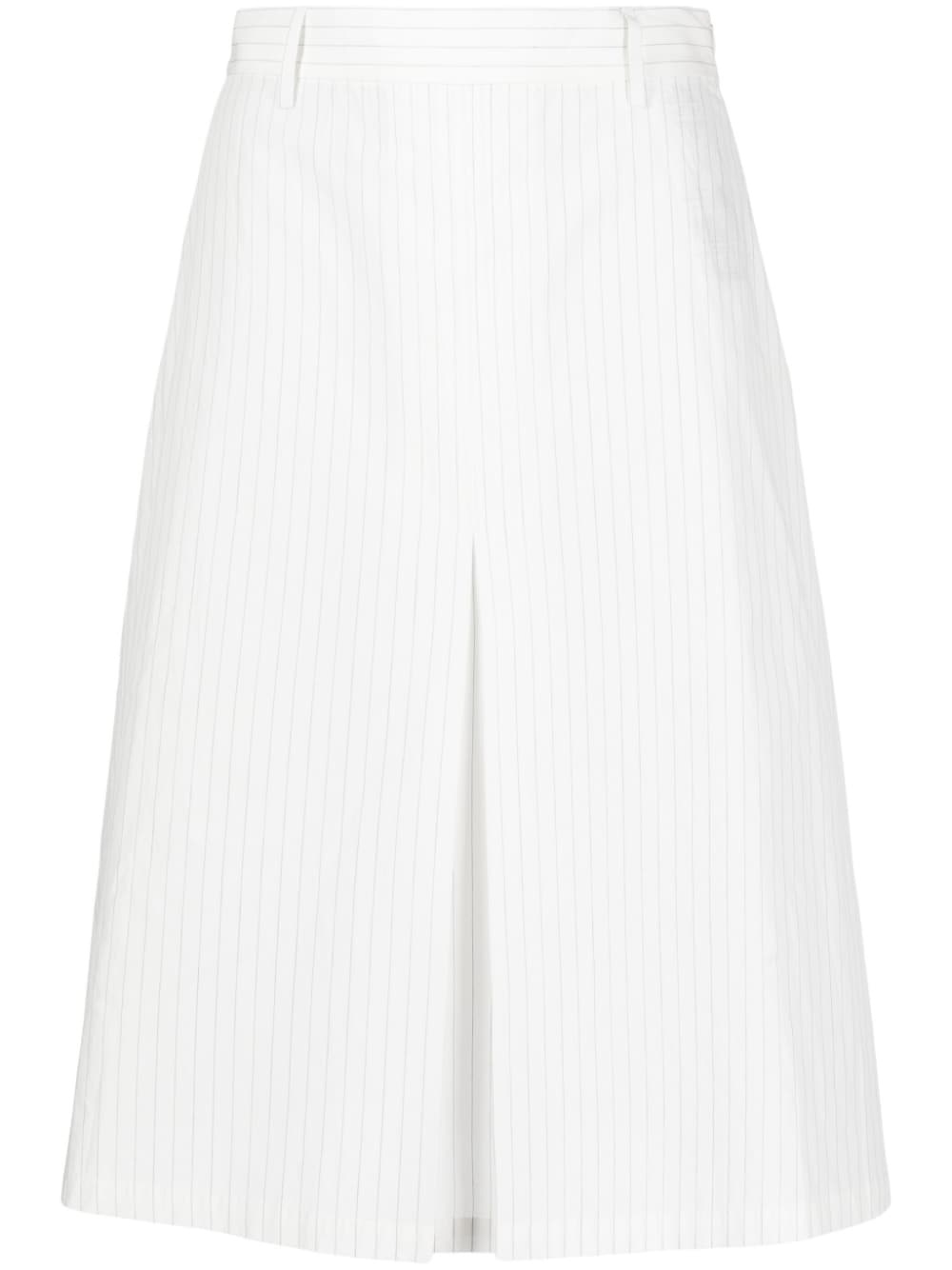 pinstriped midi skirt - 1