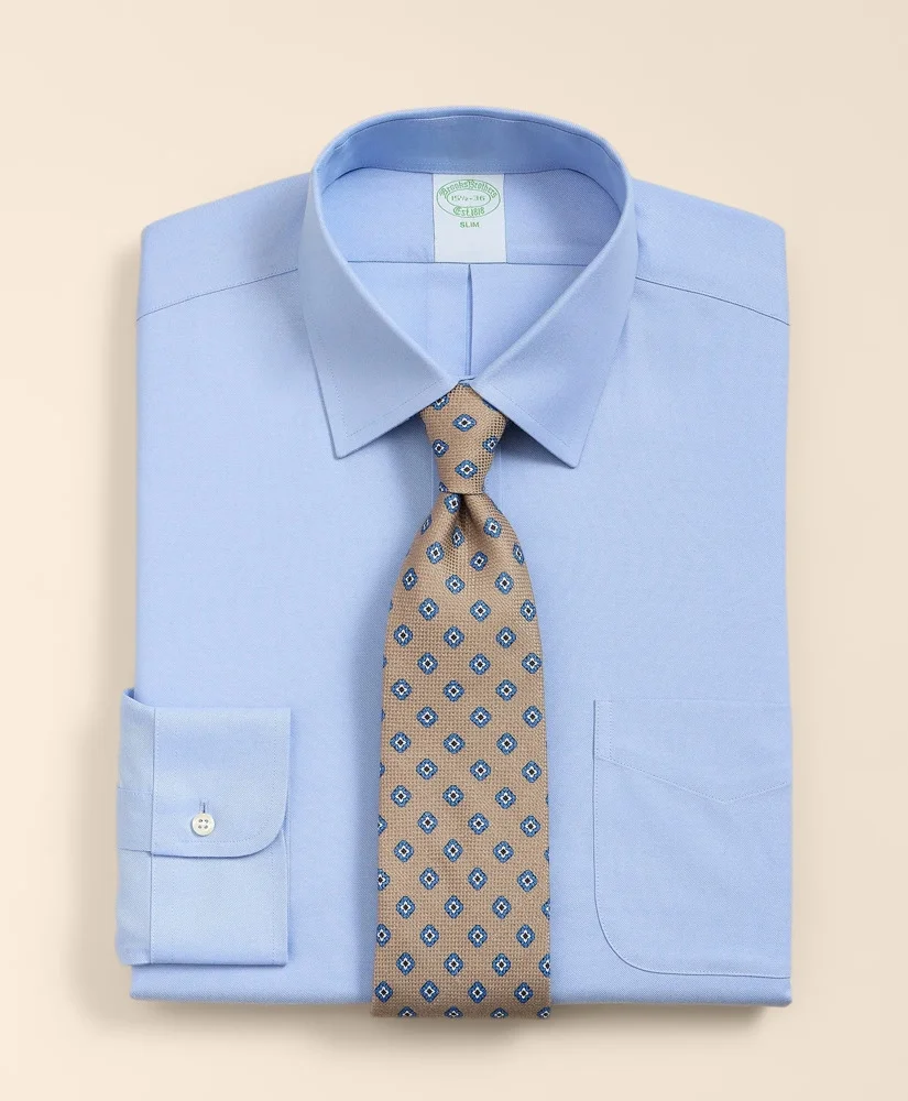 Brooks Brothers Explorer Collection Non-Iron Twill Ainsley Collar, Dress Shirt - 1