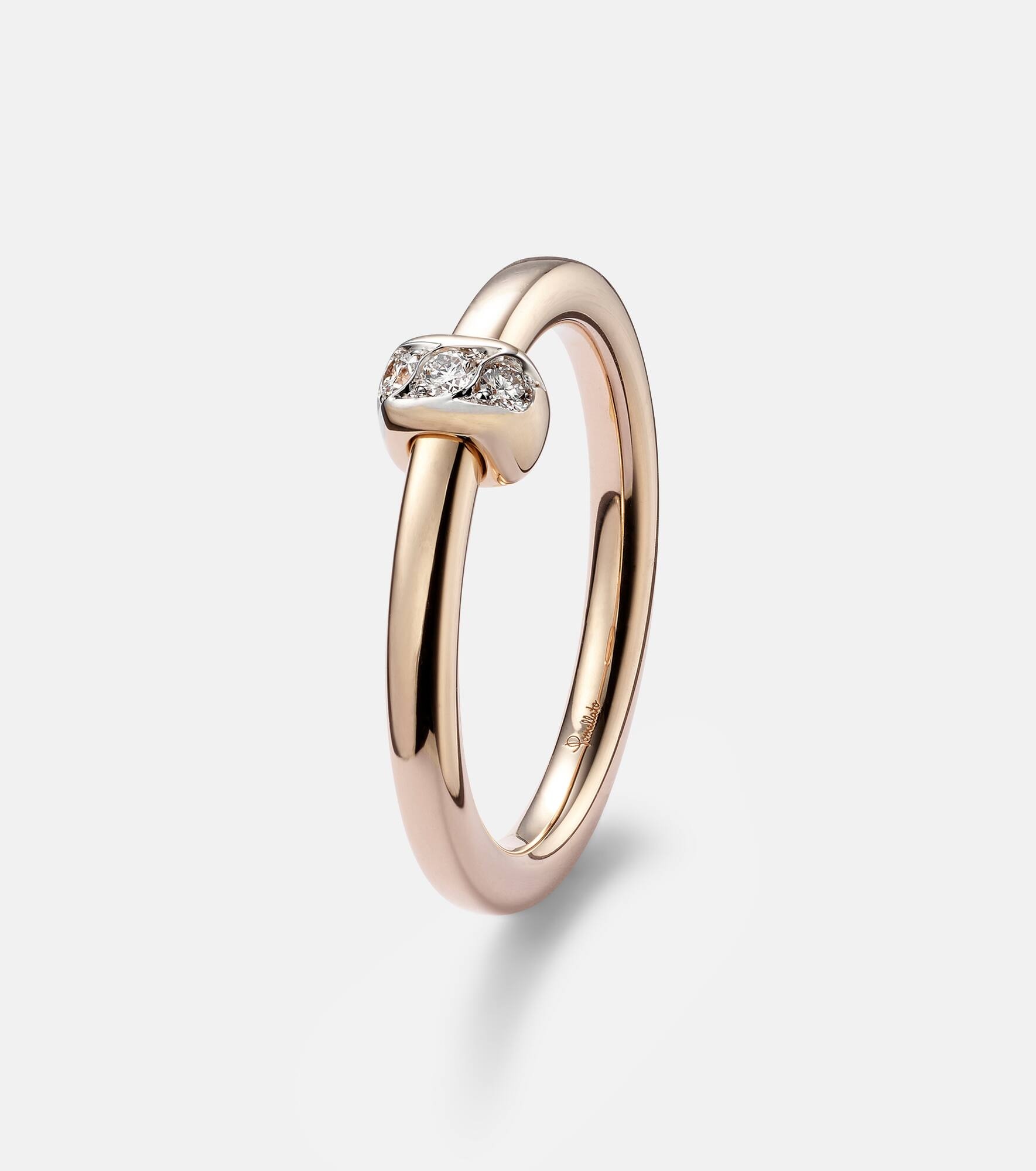Pomellato Together 18kt rose gold ring with diamonds - 4