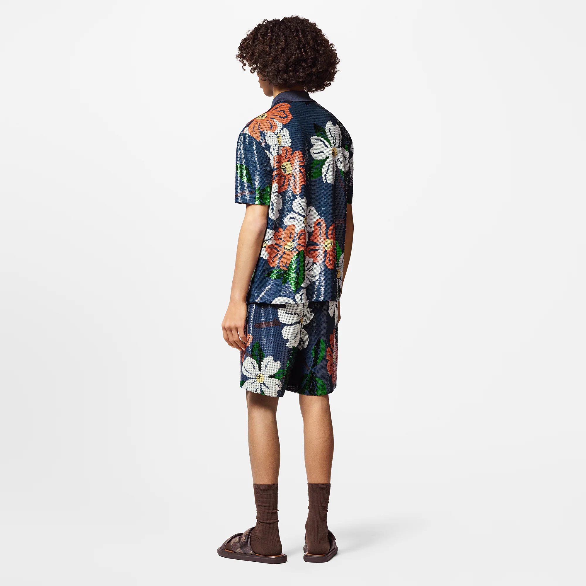Sequin-Embroidered Short-Sleeved Shirt - 3