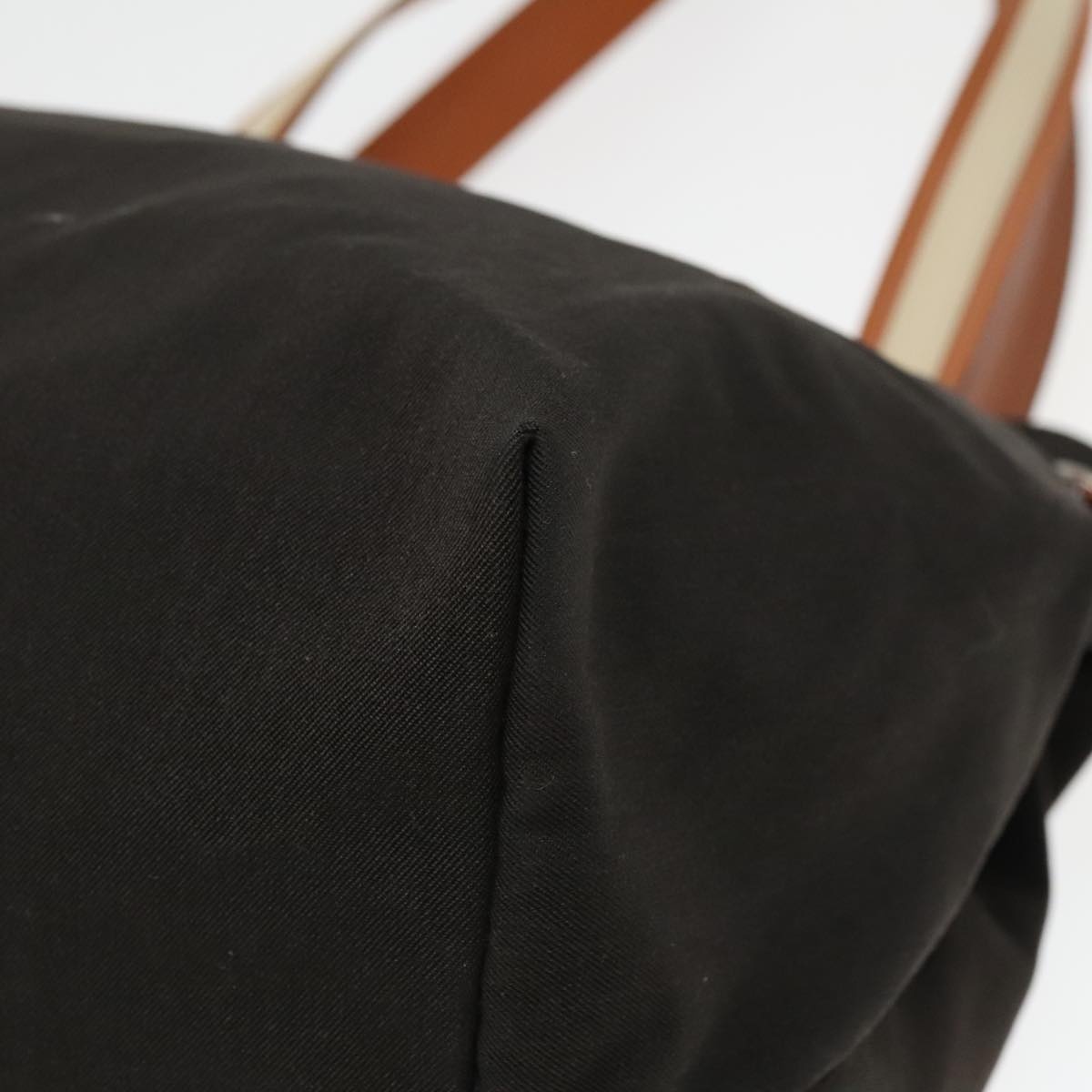 GUCCI Tote Bag Canvas Khaki Silver - 10