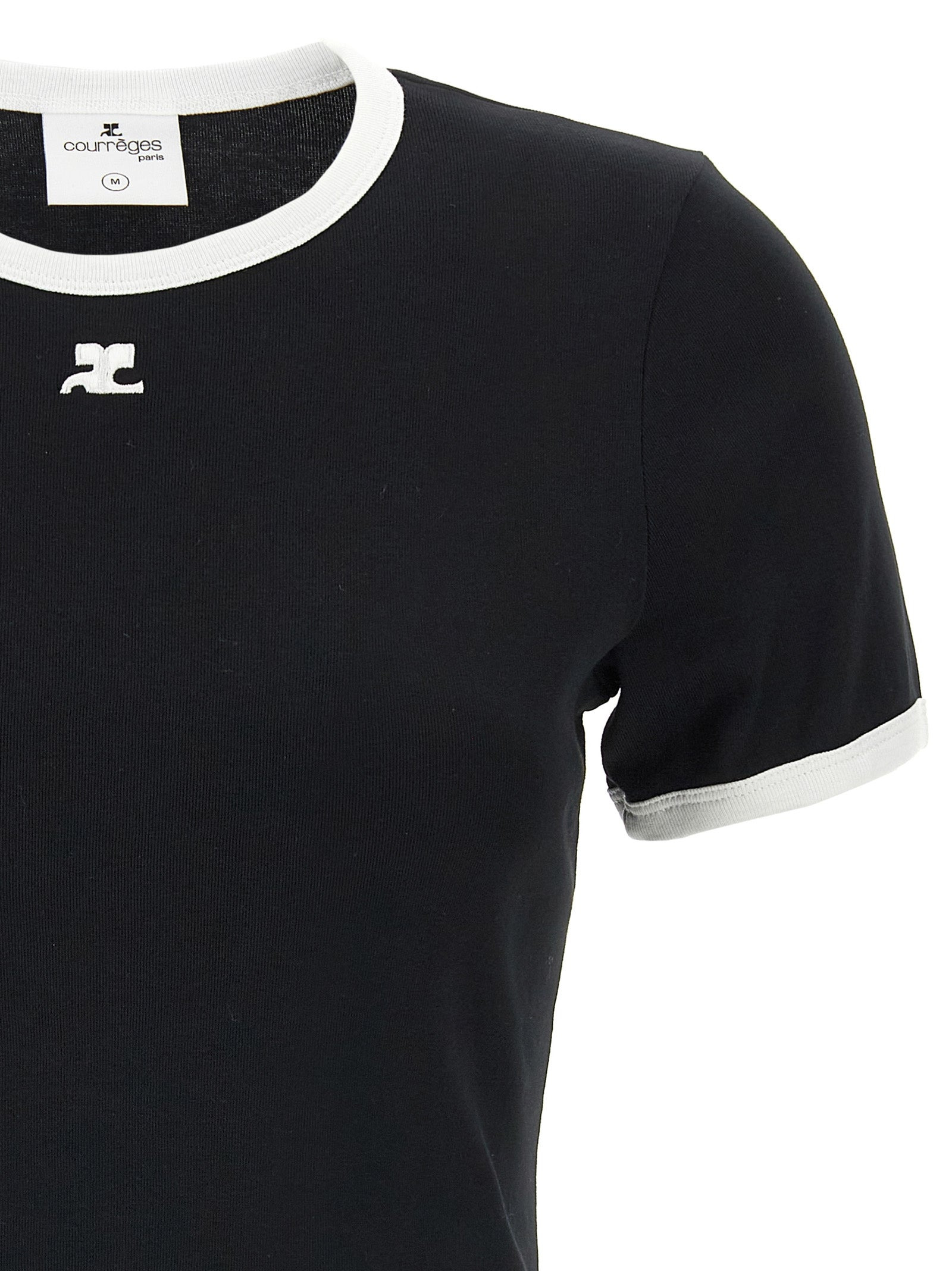 Courreges Women 'Signature Contrast' T-Shirt - 3