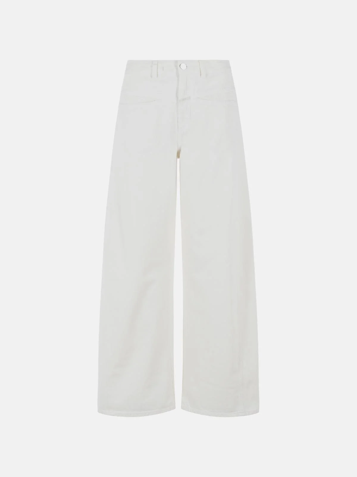 'TORI-X' WHITE COTTON JEANS - 1