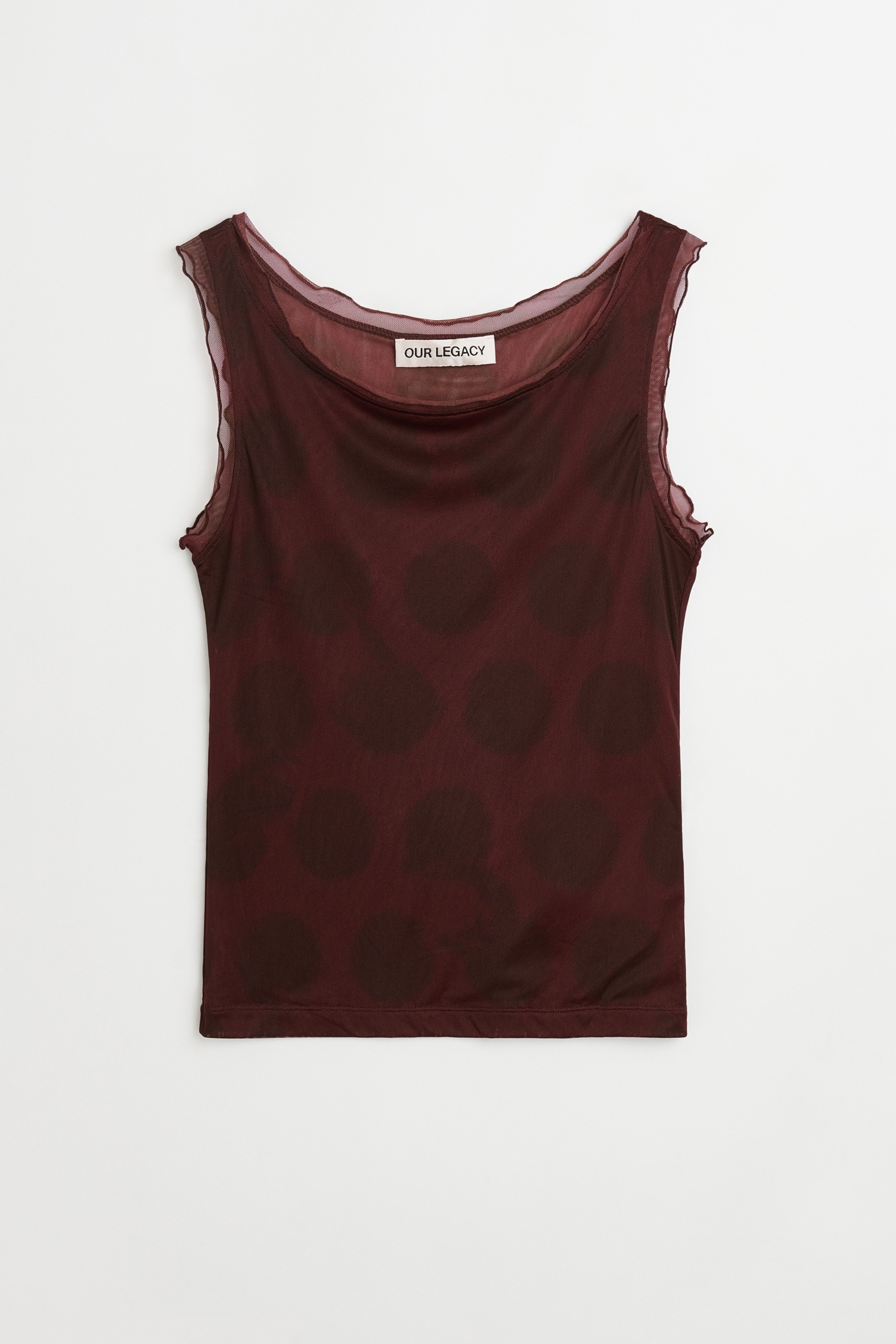 Perfect Tank Dotted Pink Print Mesh - 1