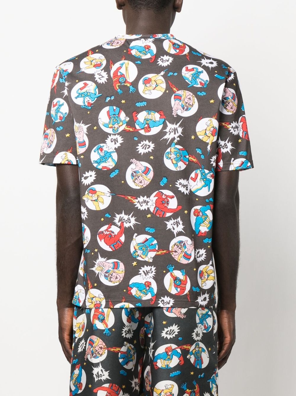 illustration-print cotton T-shirt - 4