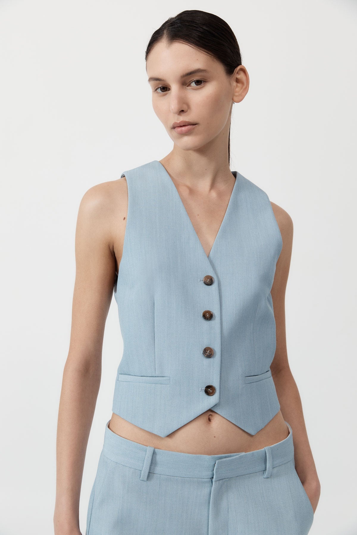 Carter Vest - Stone Blue - 2