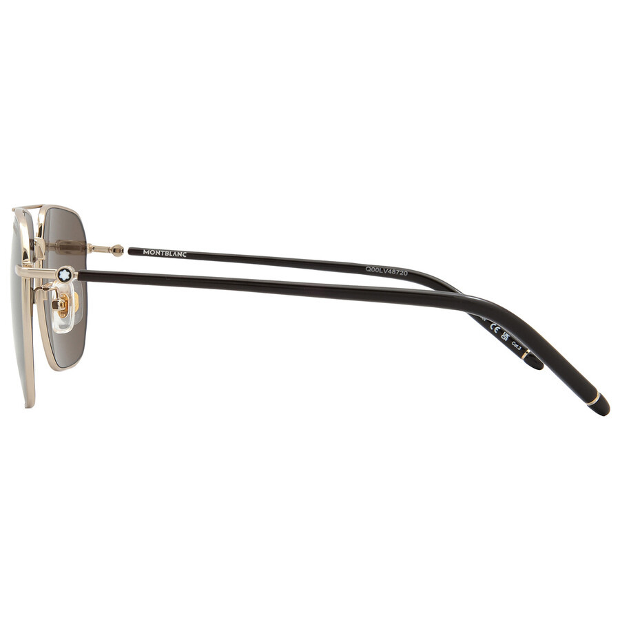 Montblanc Brown Navigator Men's Sunglasses MB0367SA 003 60 - 3