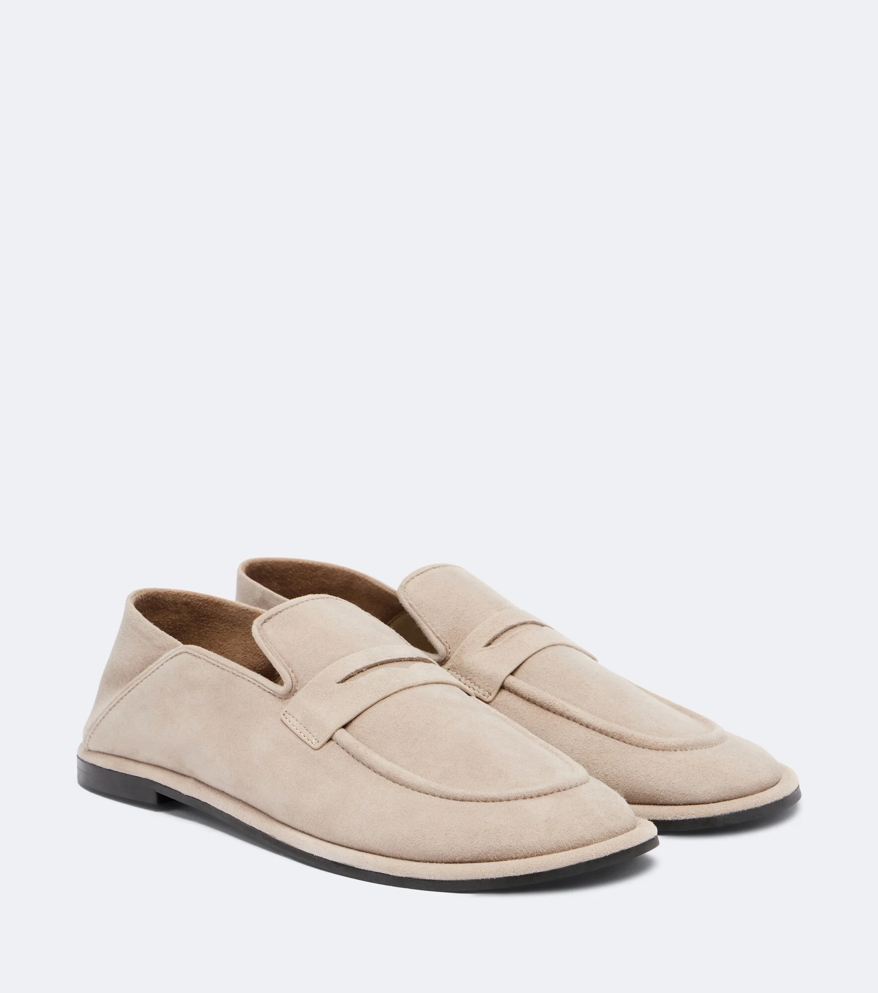 Clarence suede penny loafers - 1