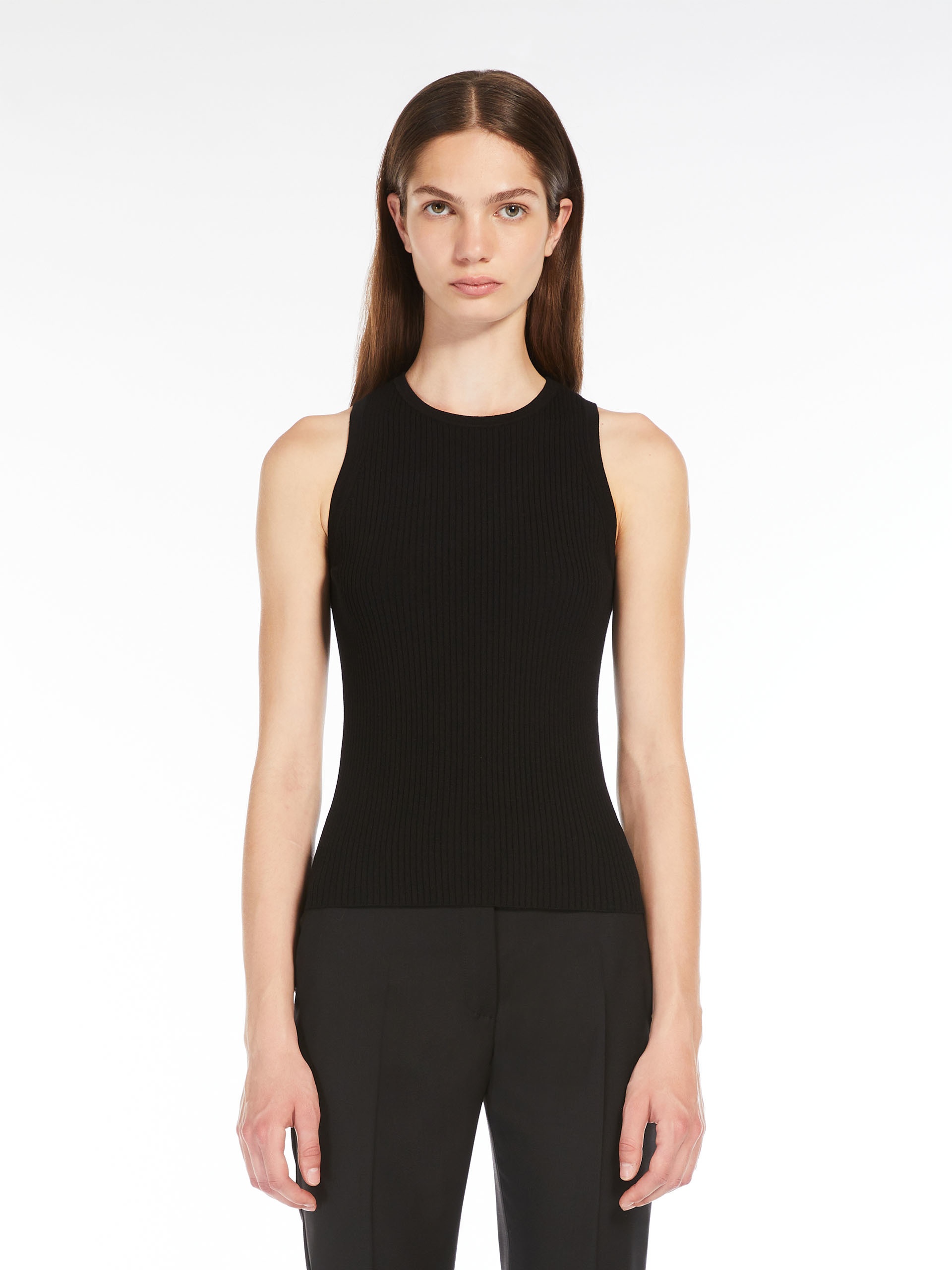 OLIMPO Rib-knit viscose top - 3