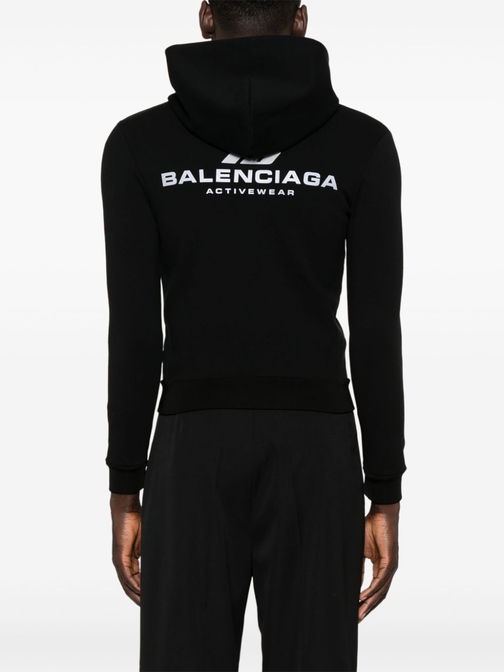 BALENCIAGA＊パーカー（Activewear jersey full-zip hoodie） BALENCIAGA Activewear zip-up hoodie | REVERSIBLE
