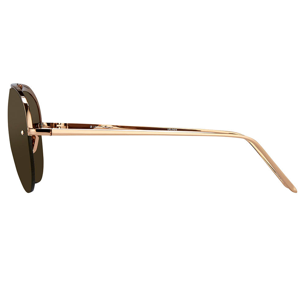LINDA FARROW 543 C6 AVIATOR SUNGLASSES - 3