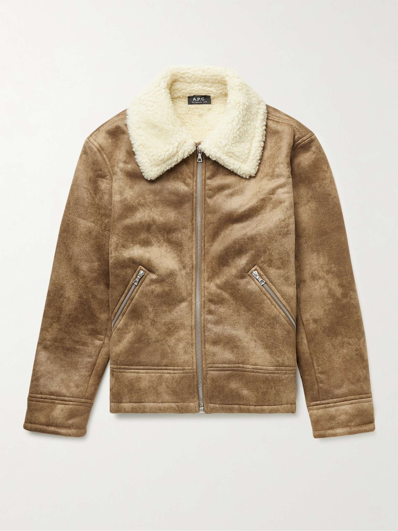 Faux Shearling Blouson Jacket - 1