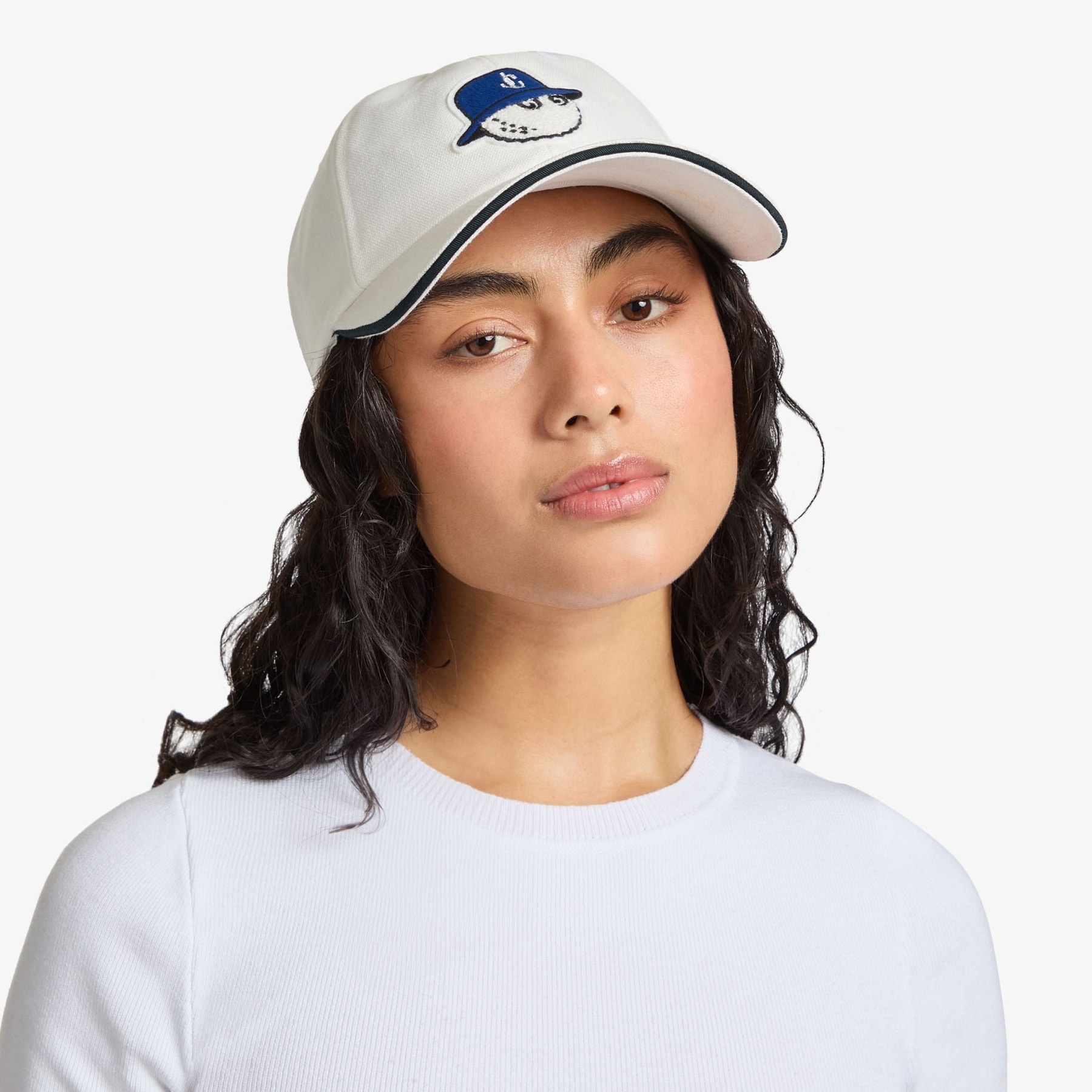 Jimmy Choo / Malbon Cap
Latte Embroidered Cotton Cap - 4