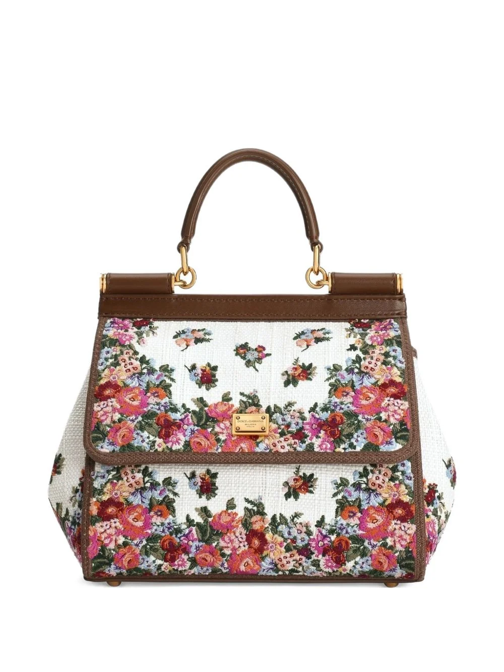 floral-print tote bag - 1