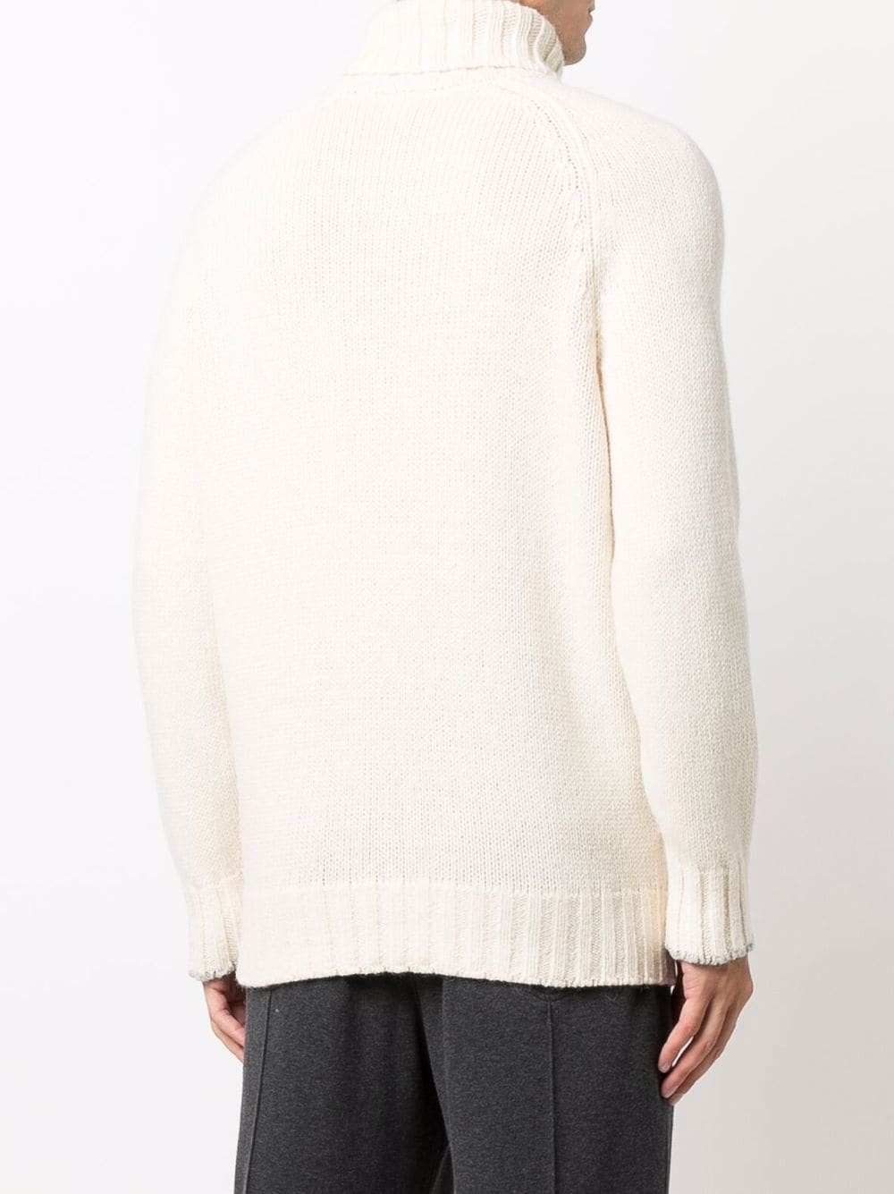 roll-neck knitted jumper - 4