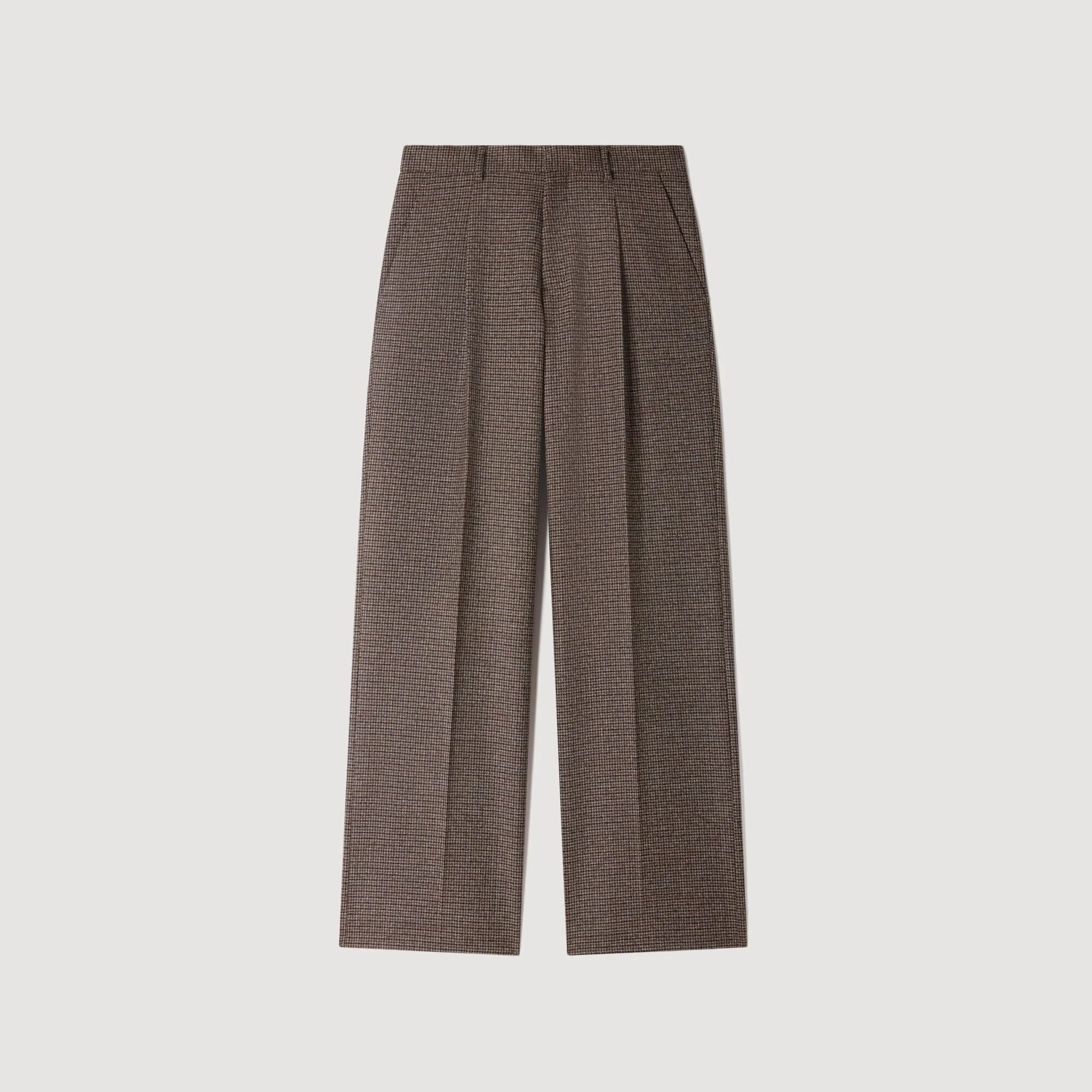 WOOL SUIT TROUSERS - 1