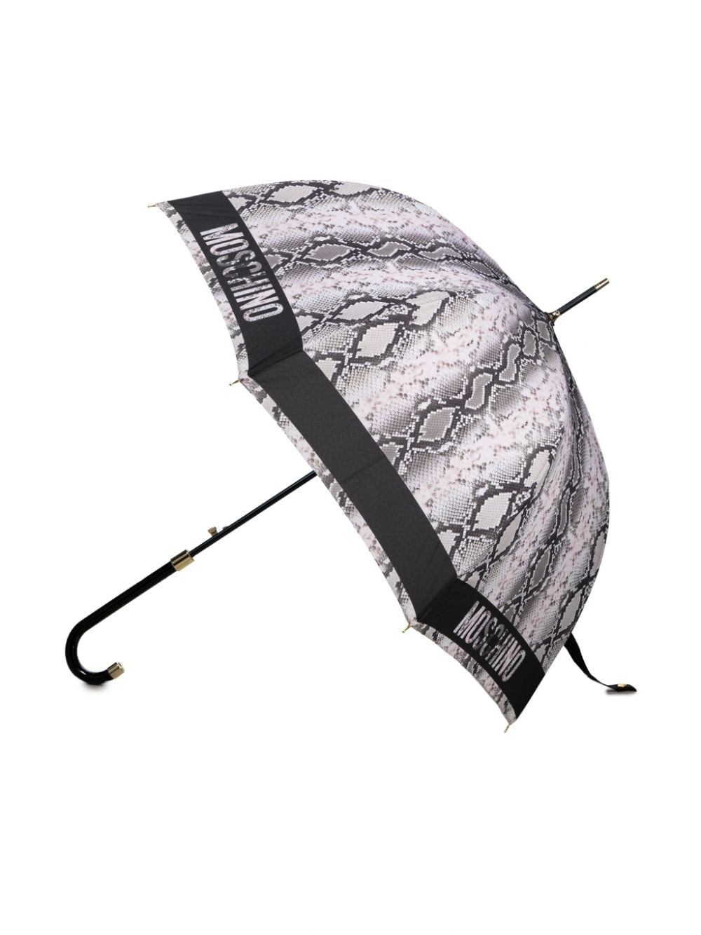 logo-edge snakeskin-print umbrella - 3