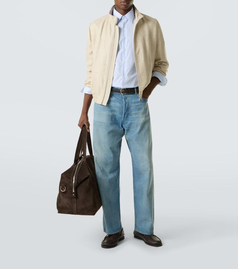 LARDINI Striped cotton poplin shirt outlook