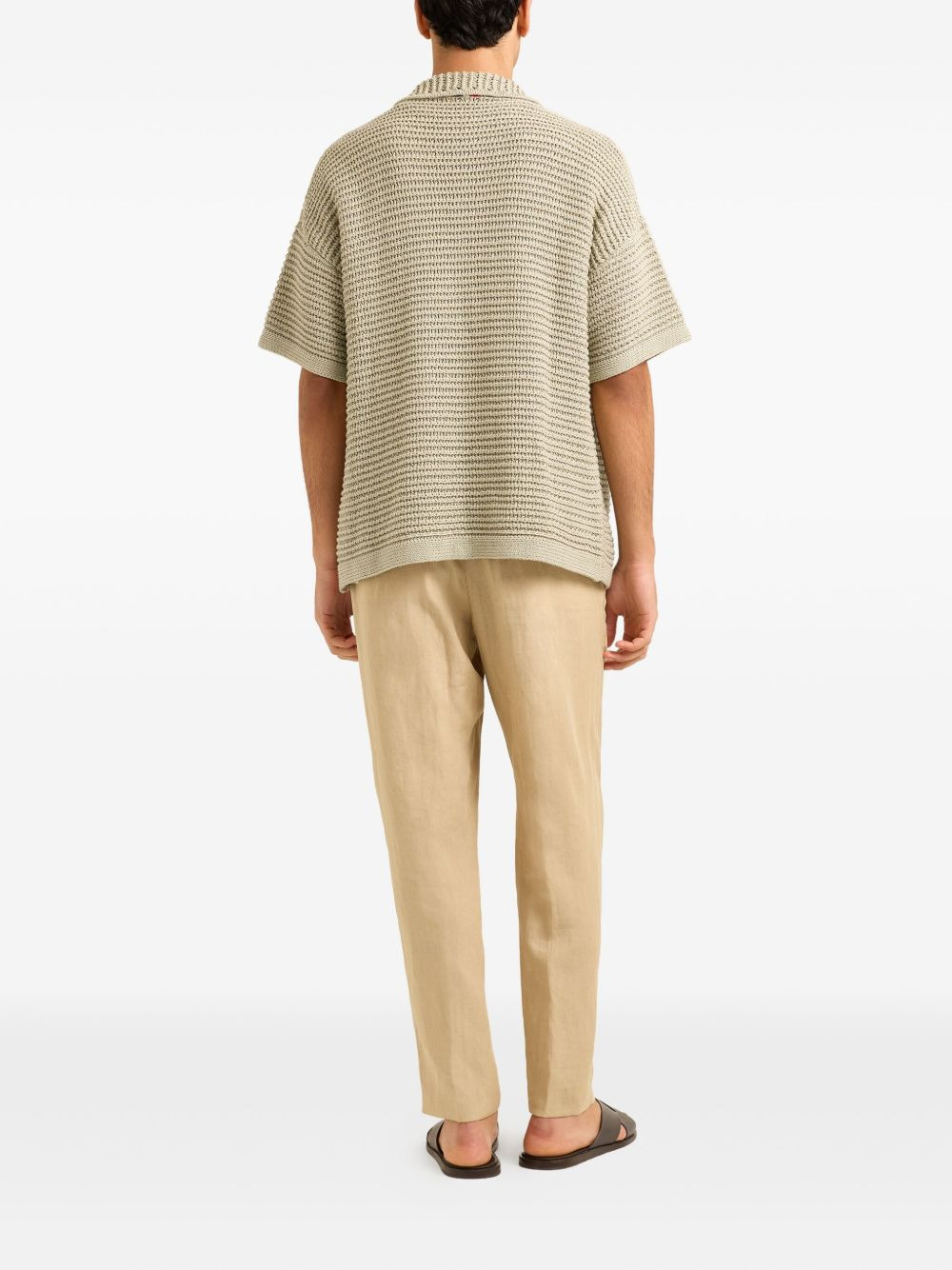 Thomas textured-knit short-sleeve shirt - 3