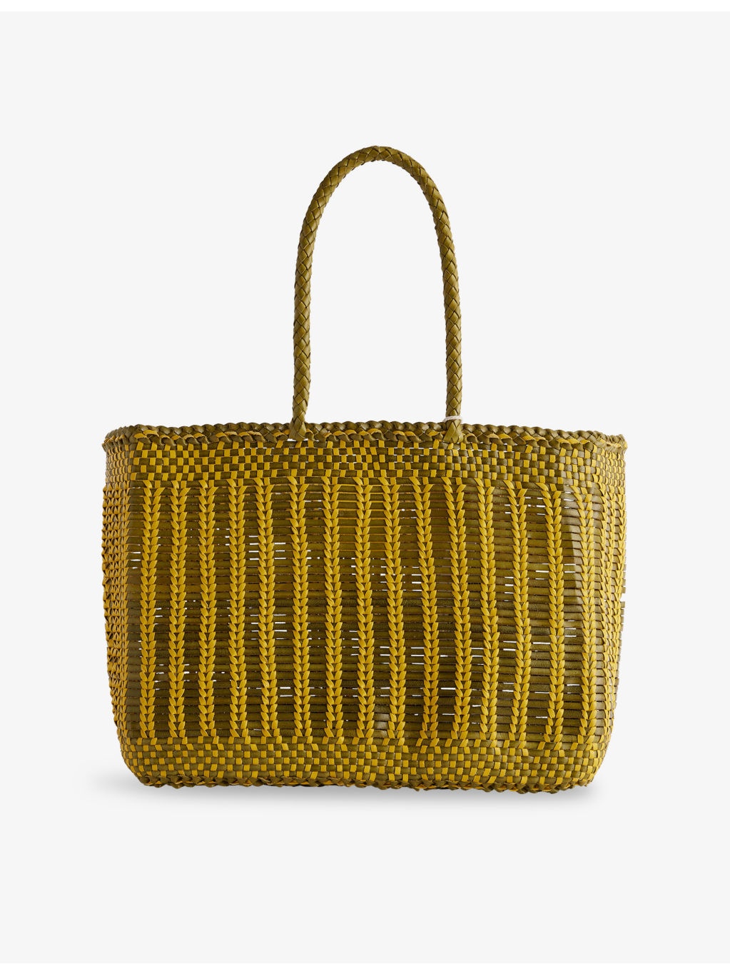 Bali Basket Leather Tote Bag - 1