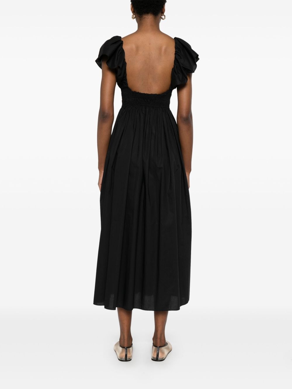 flutter-sleeves midi dress - 4