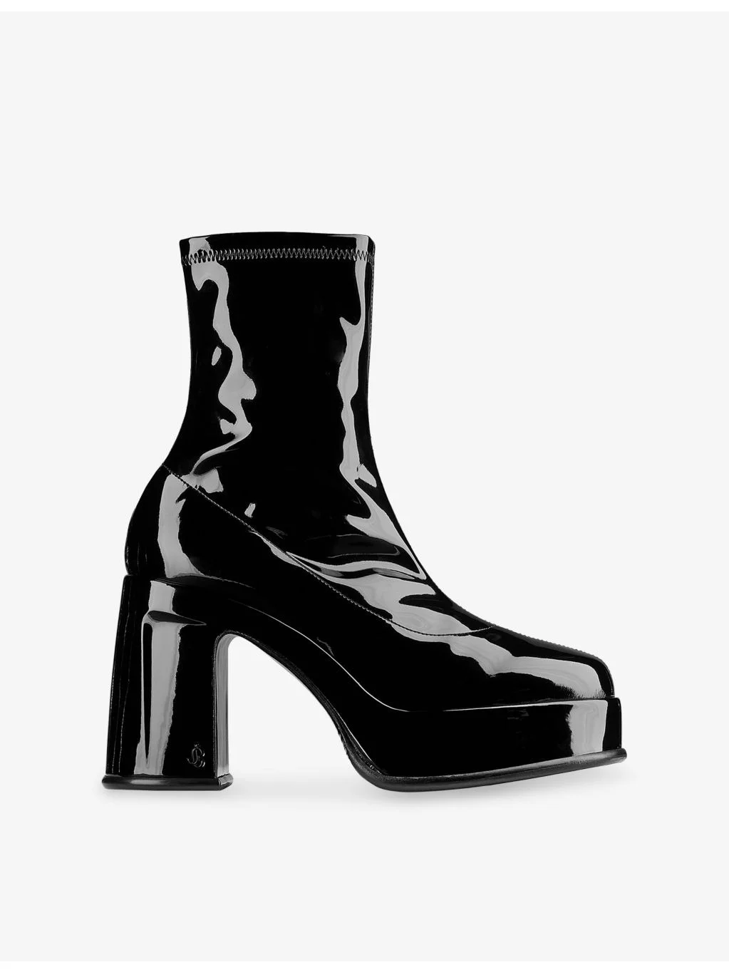 Hadi 100 Patent-Leather Ankle Boots - 1