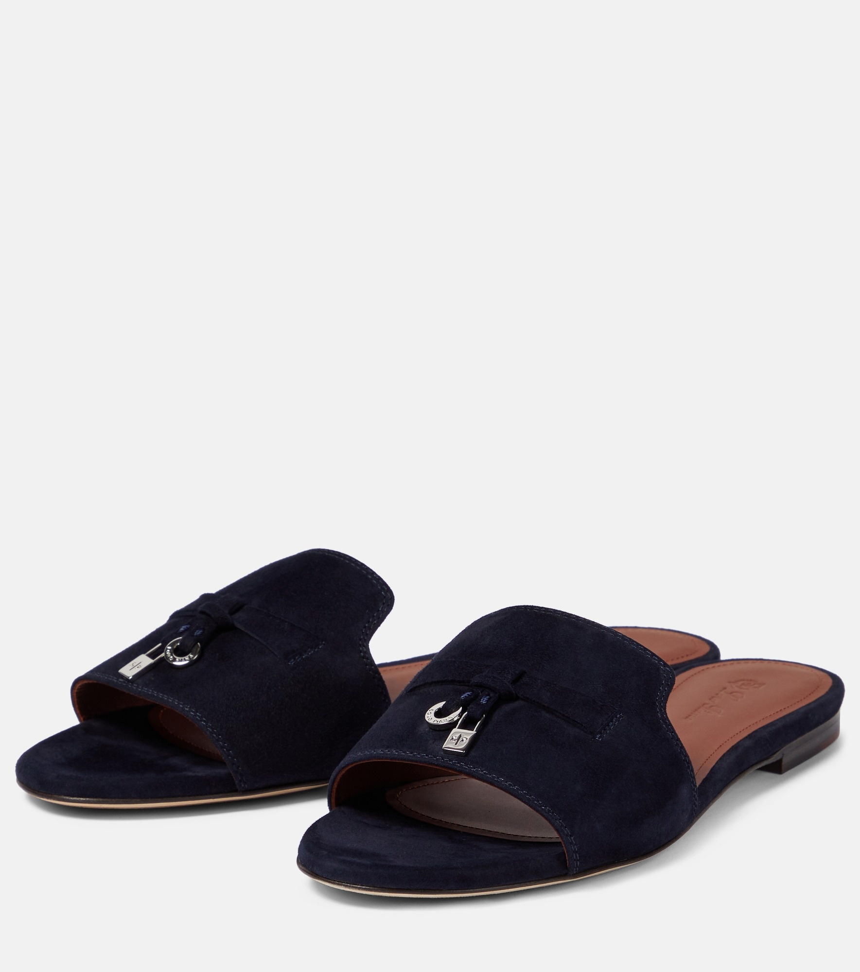 Summer Charms suede slides - 4