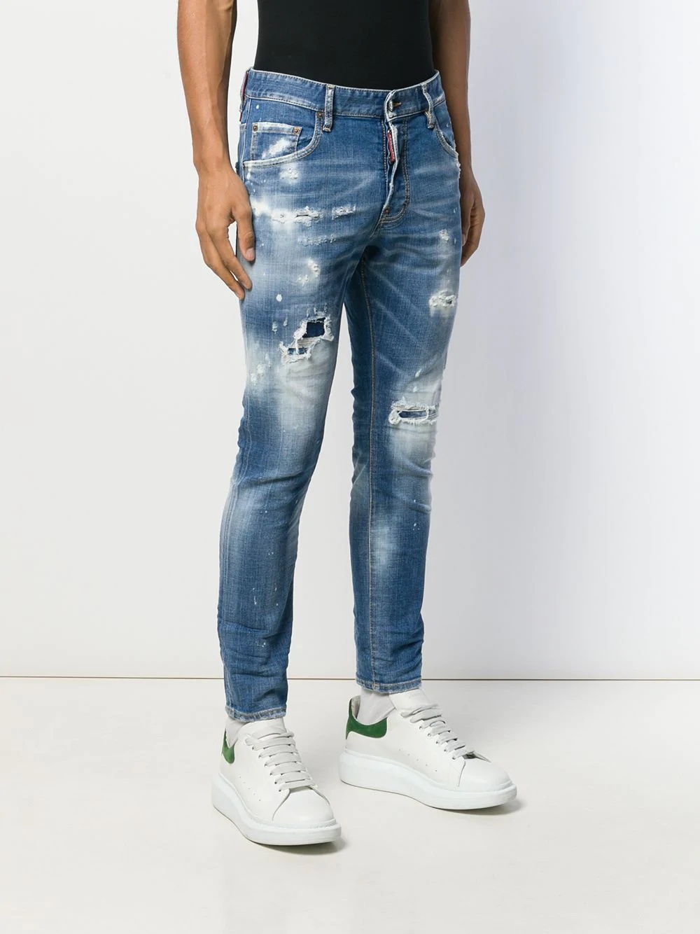 faded effect jeans - 3