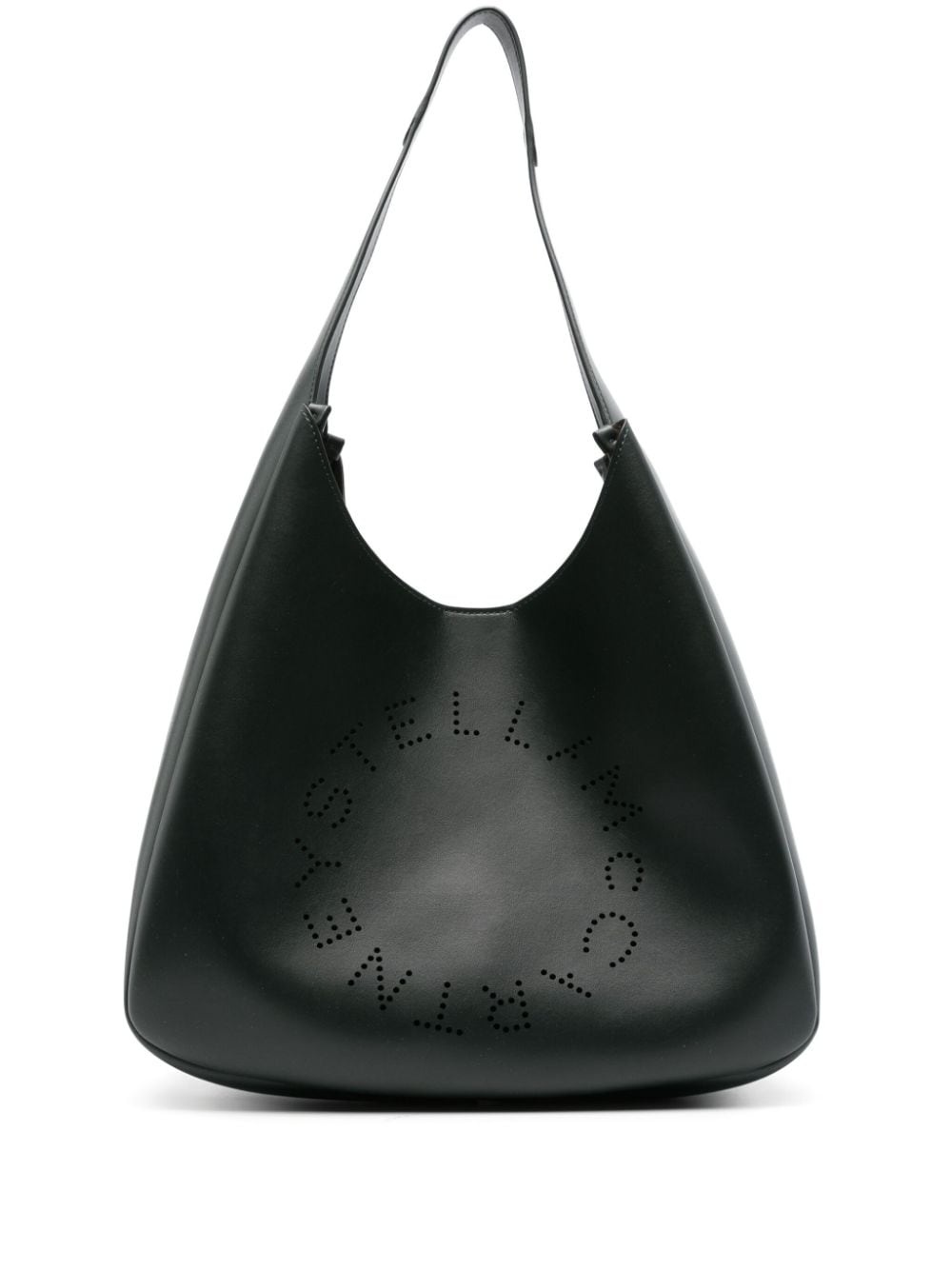 perforated-logo shoulder bag - 1