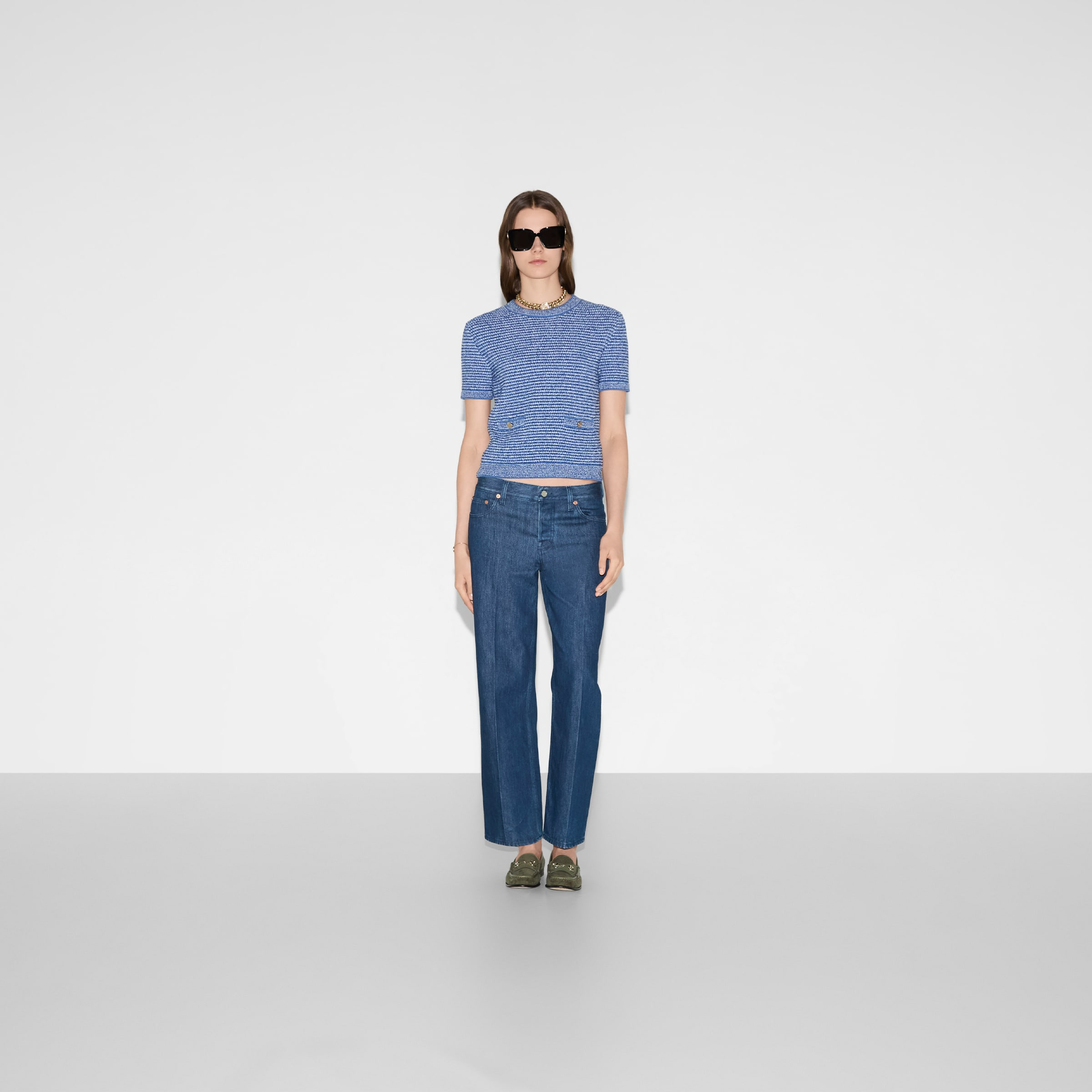 Straight fit denim pants - 2