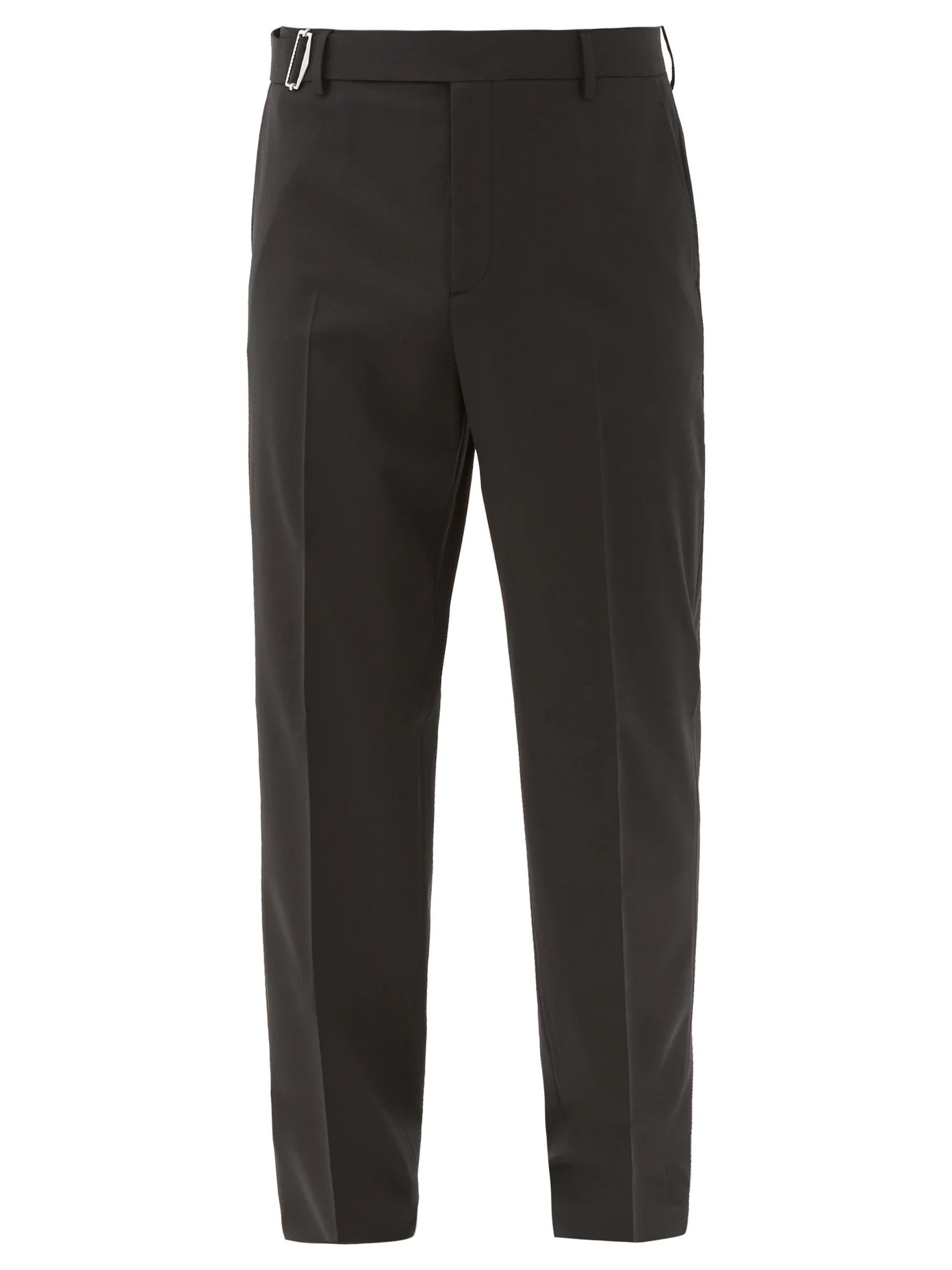 Belted straight-leg trousers - 1