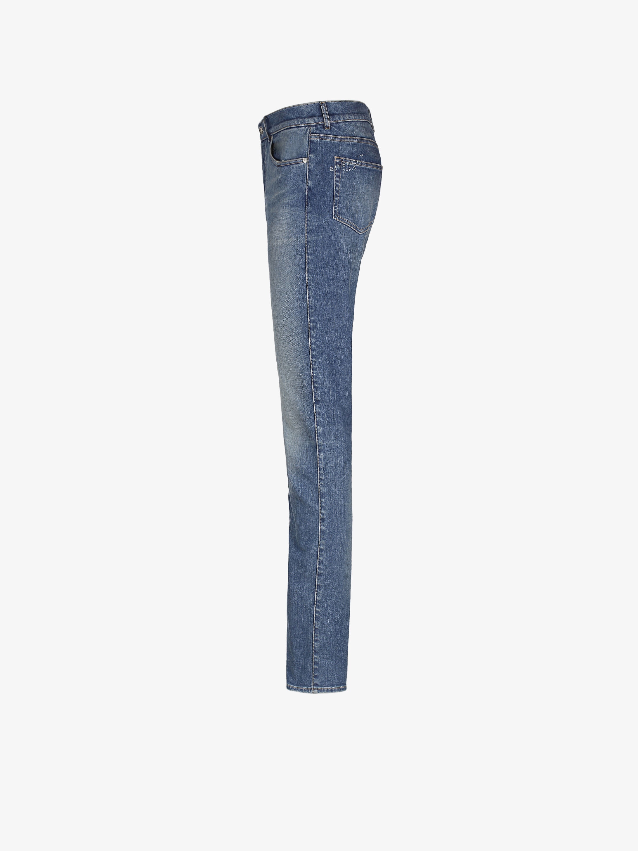 GIVENCHY PARIS slim fit jeans with stamp - 2