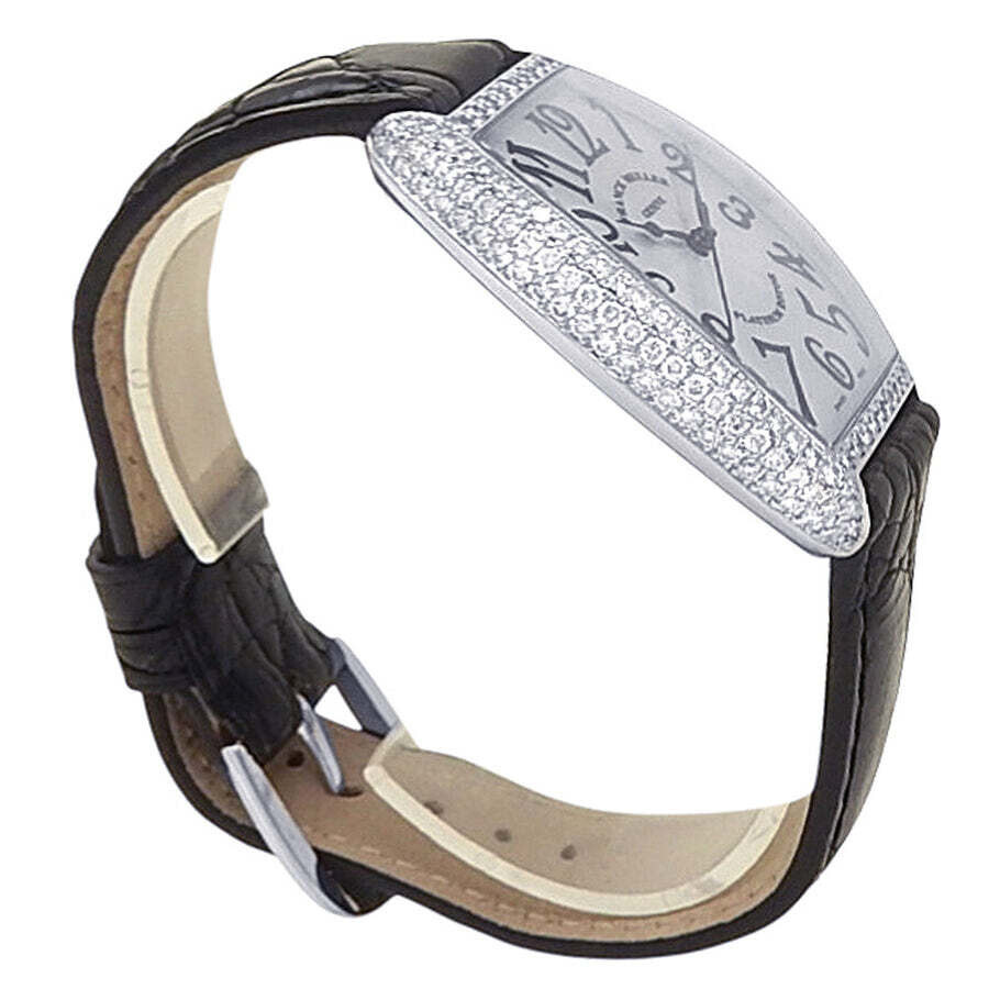 Pre-owned Franck Muller Cintree Curvex Automatic Diamond Silver Dial Ladies Watch 2852 SC D - 3