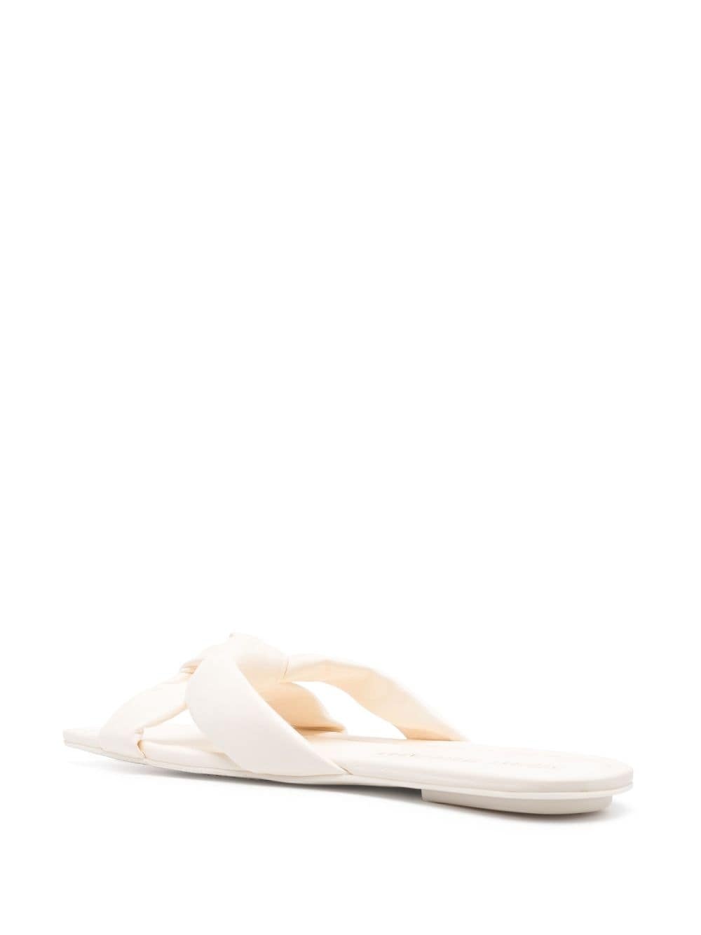 flat-sole leather mules - 3