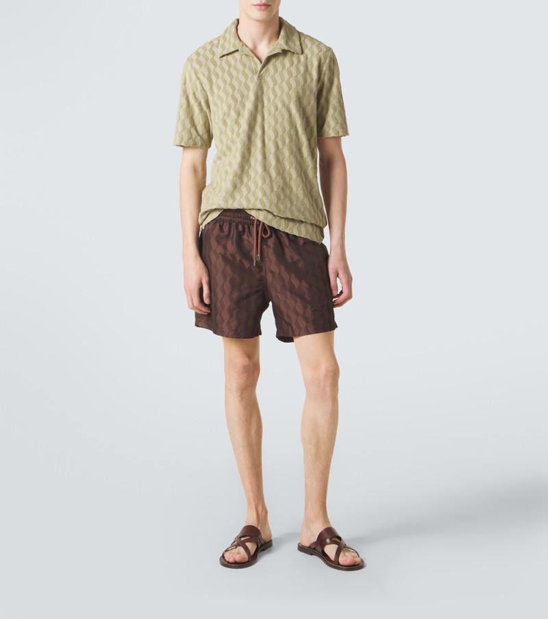 FRESCOBOL CARIOCA Faustino jacquard terry polo shirt outlook