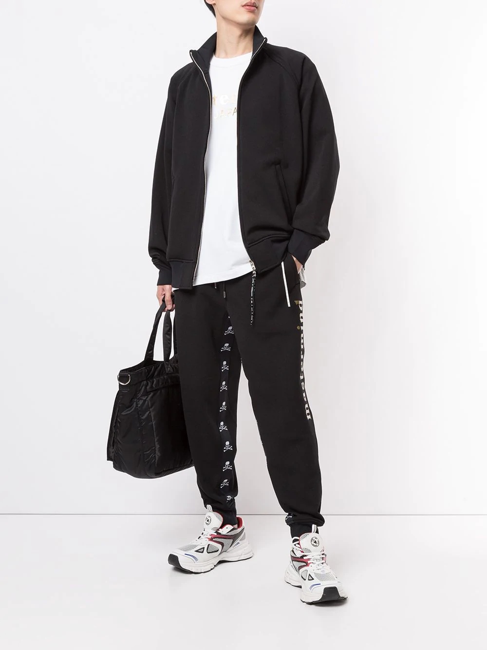 logo-print track jacket - 2