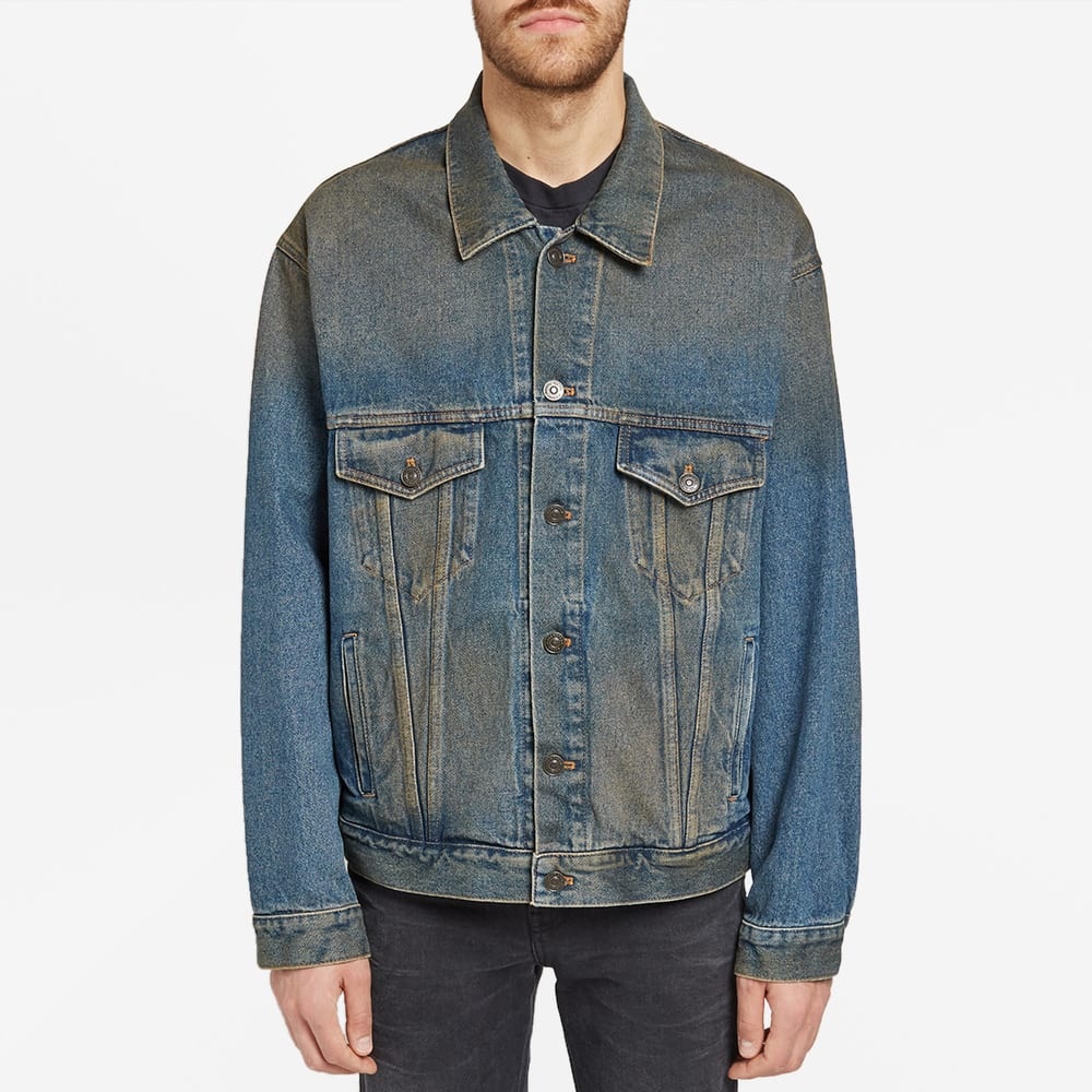 Balenciaga Signature Logo Denim Jacket - 5