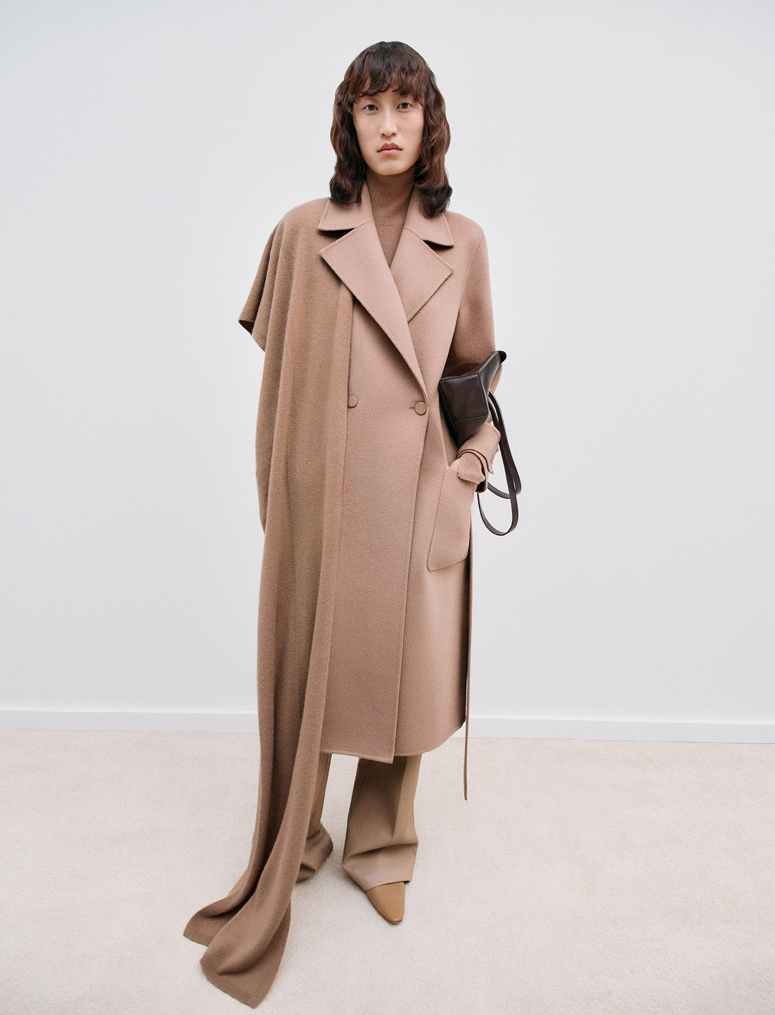 Arline Double Face Cashmere Coat - 5