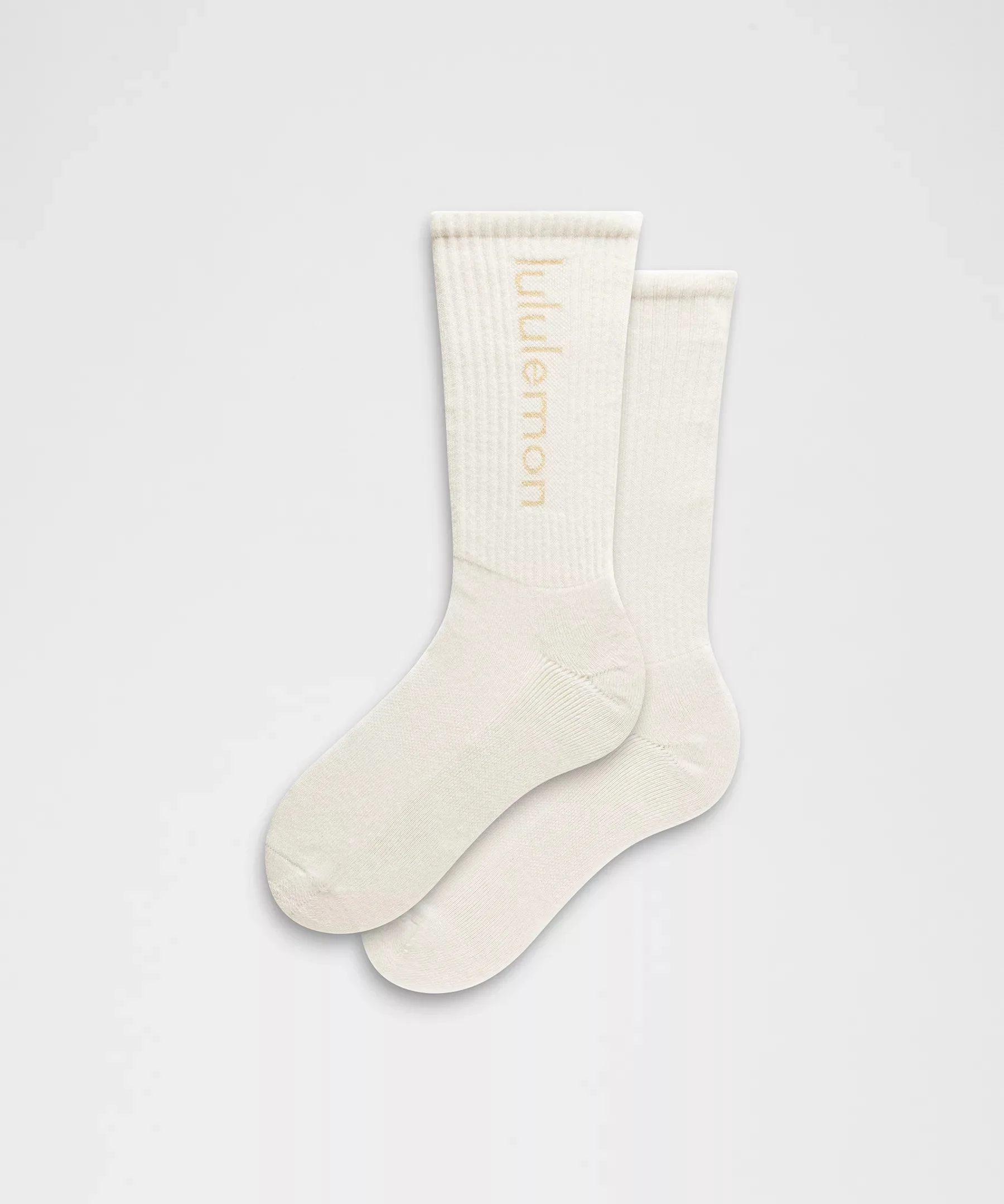 Unisex Daily Essential Crew Socks *Metallic Wordmark - 1