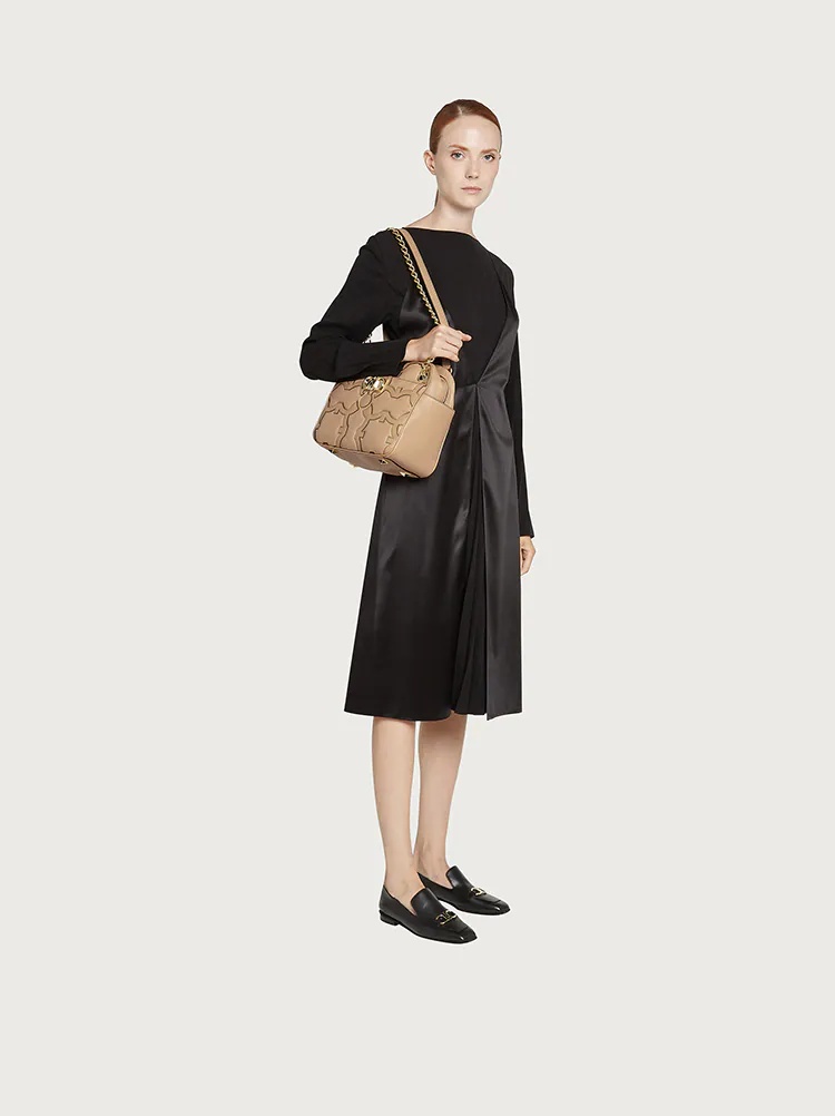 FERRAGAMO ICONIC CROSS BODY BAG - 6